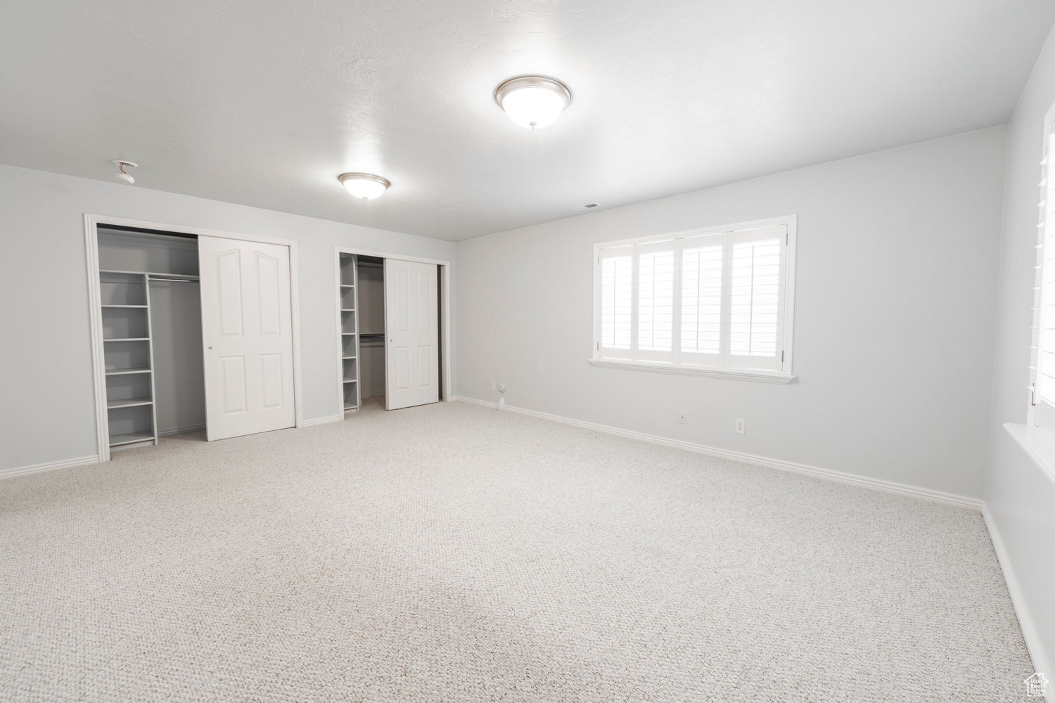 Generous Closet space in 1st bedroom  downstairs with multiple closets