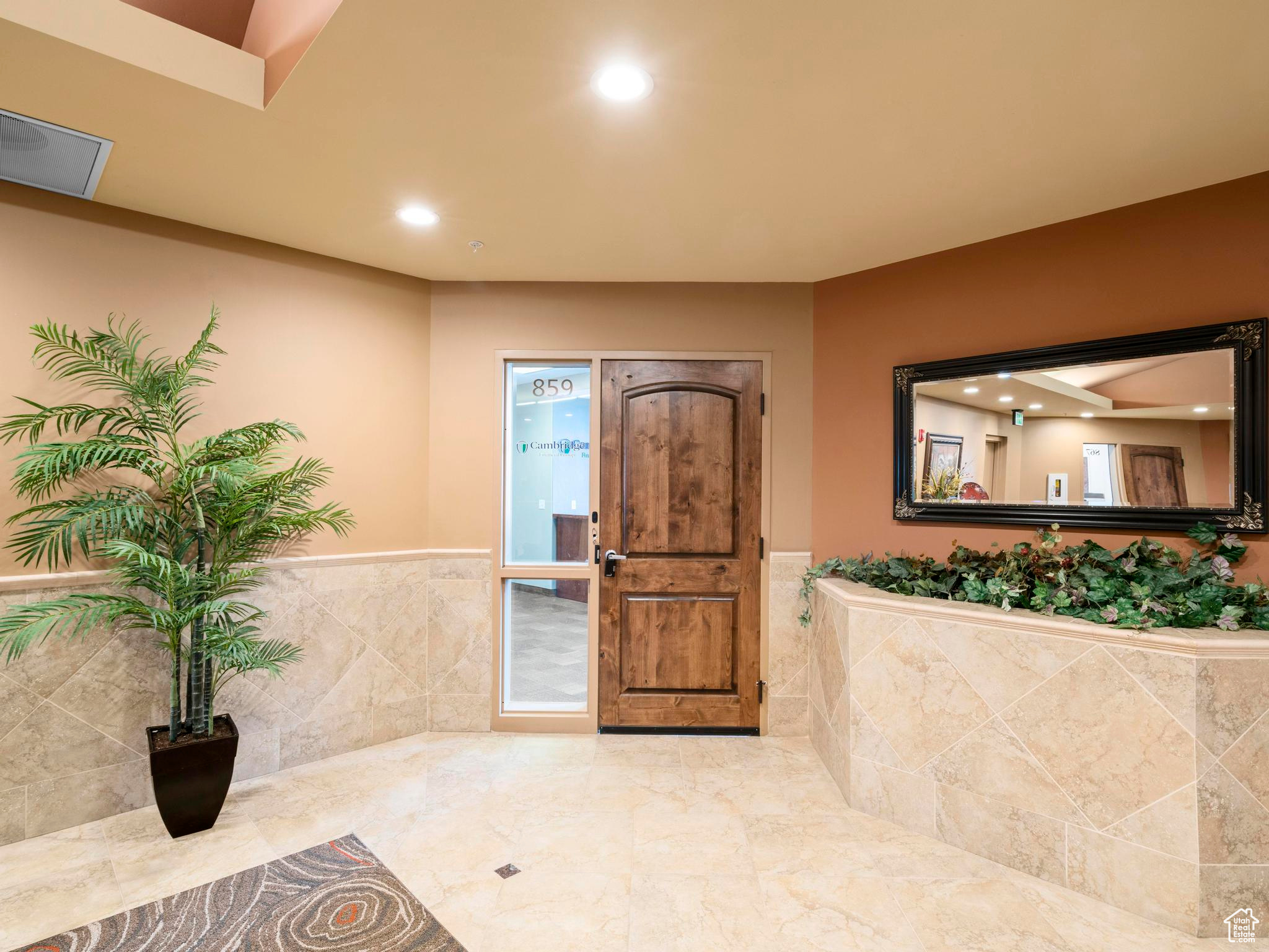 Bathroom with tile floors