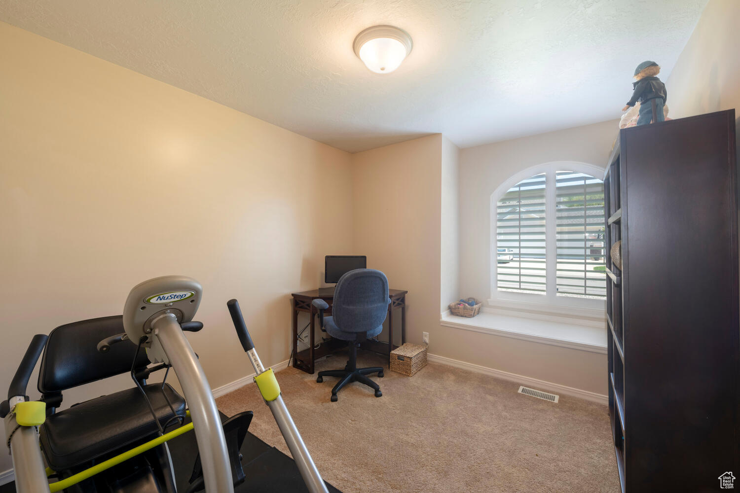 Third Bedroom or office space with carpet flooring