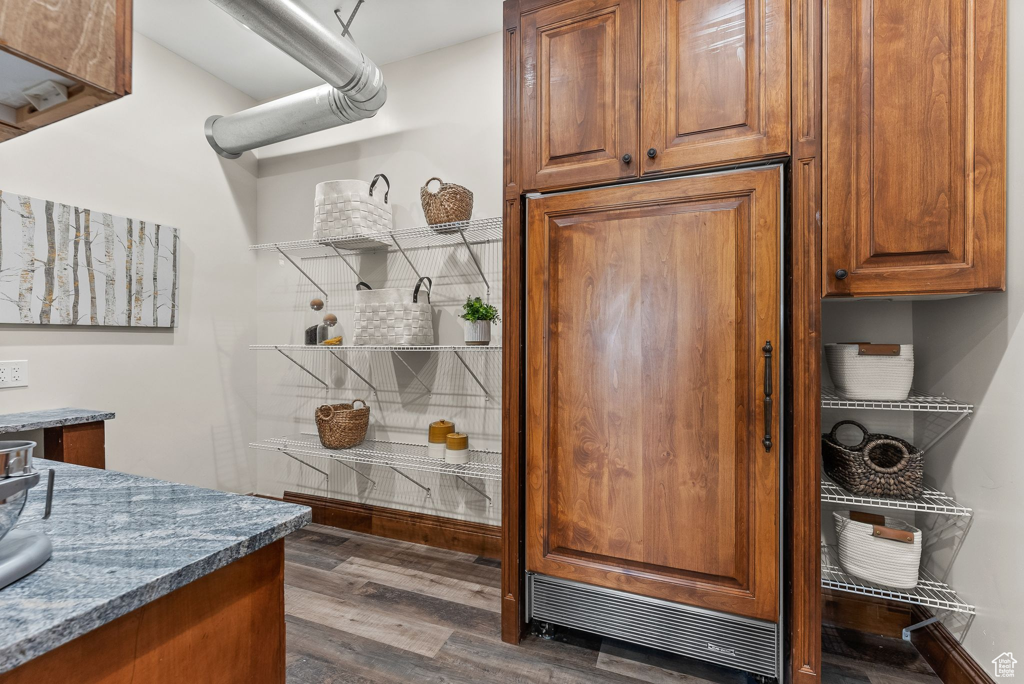 Butler Pantry - Located off of kitchen this is the perfect storage and prep space, with a custom freezer it is the perfect design.
