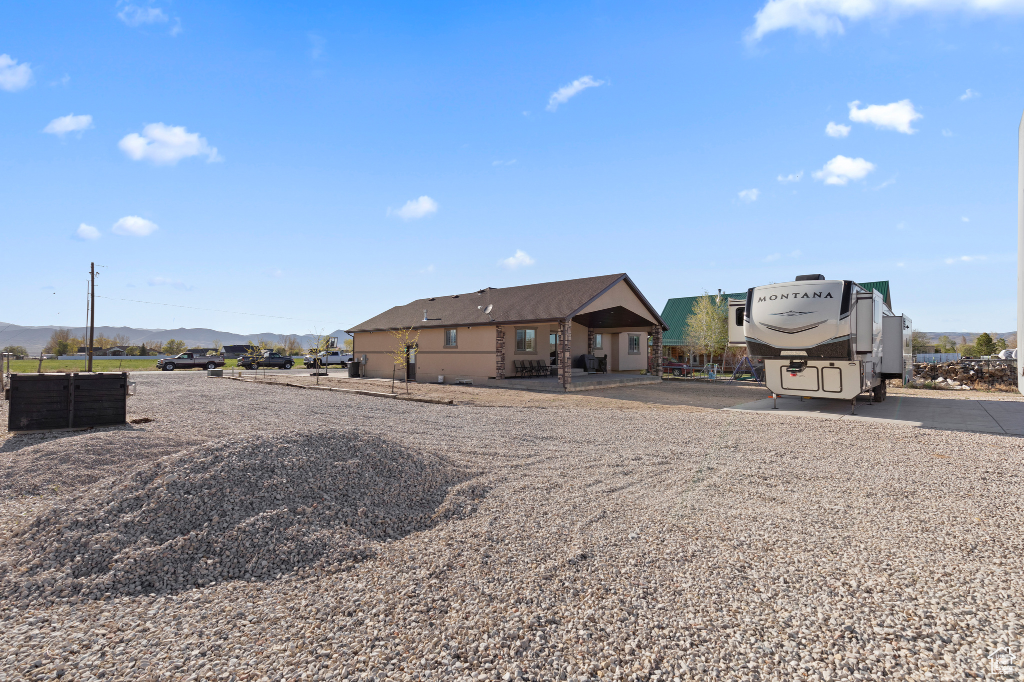 View of rear view of property