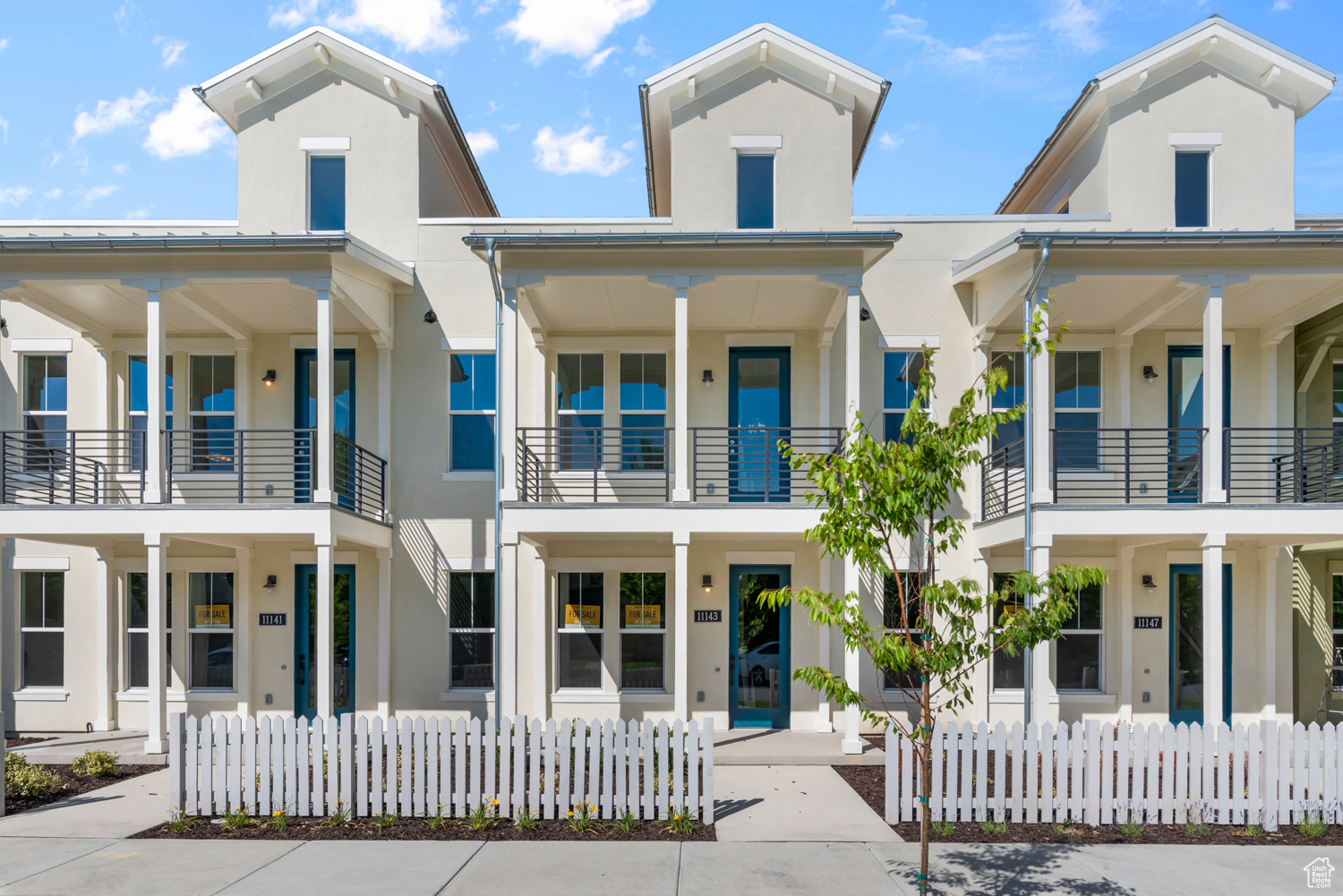 Exterior space with a balcony