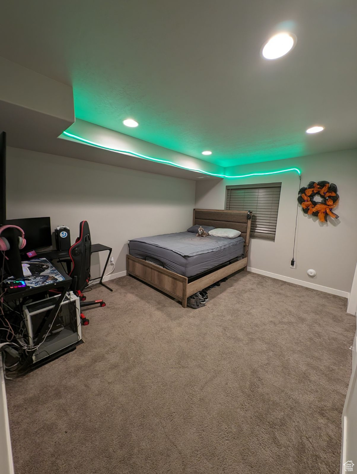 Large oversized basement bedroom