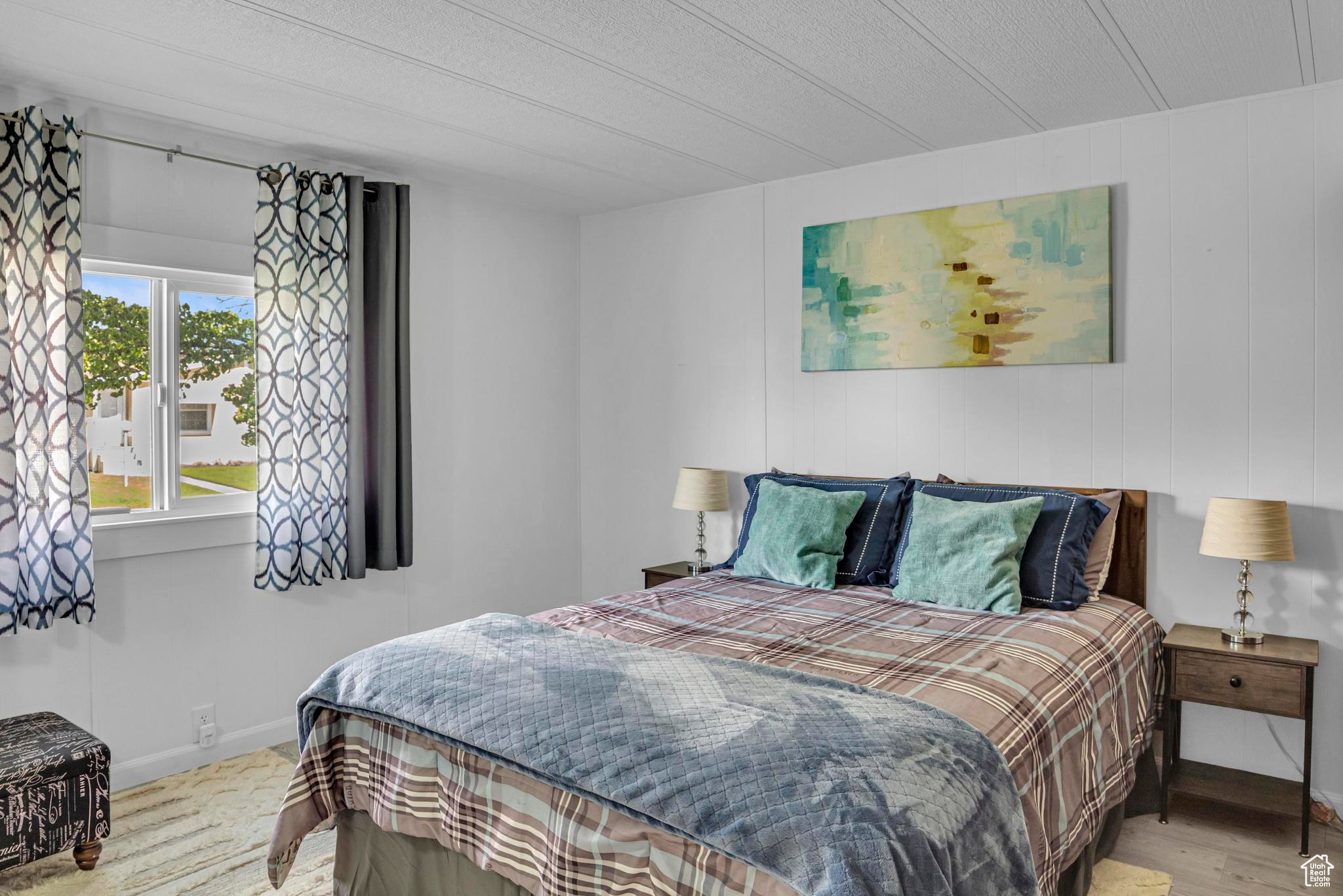 Bedroom featuring light hardwood / wood-style flooring