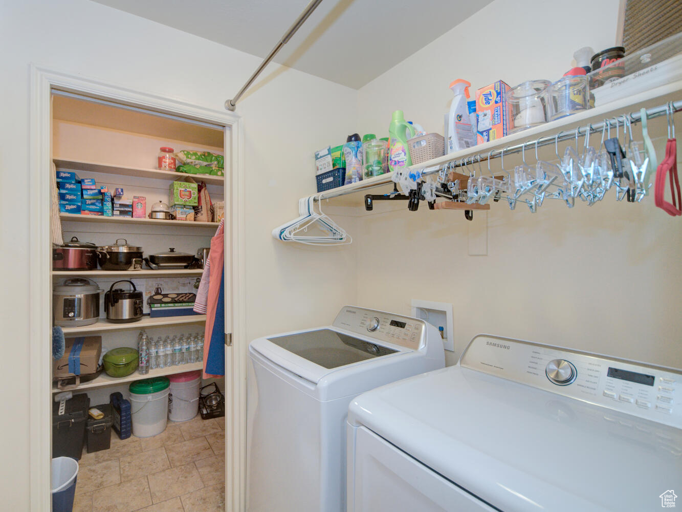 LAUNDRY ROOM AND LARGE WALK-IN PANTRY
