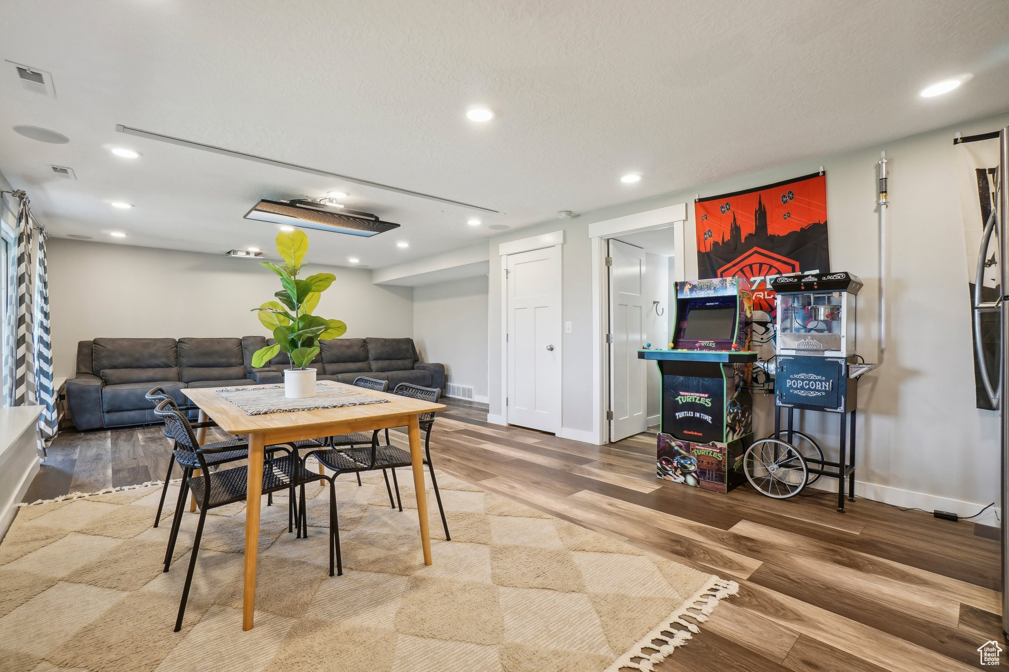 Dining space featuring hardwood / wood-style floors