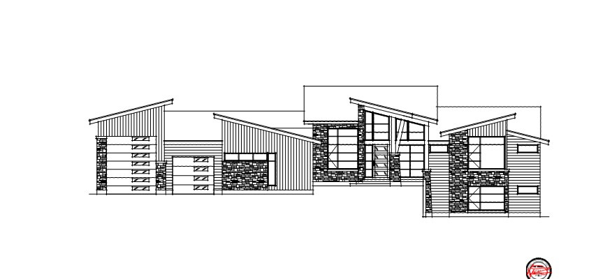 Approved Modern house plan front elevation