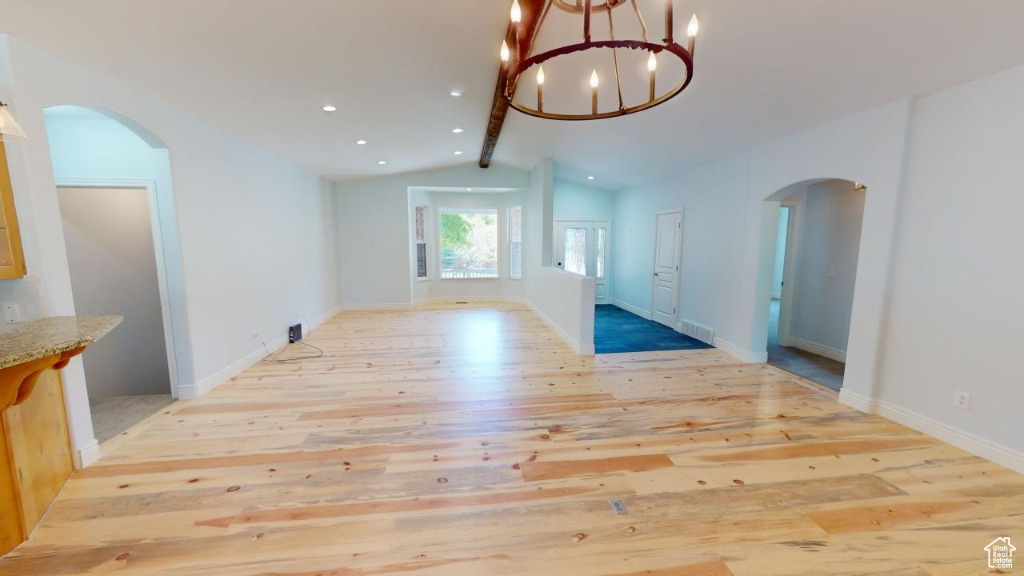 Main floor living room and entry