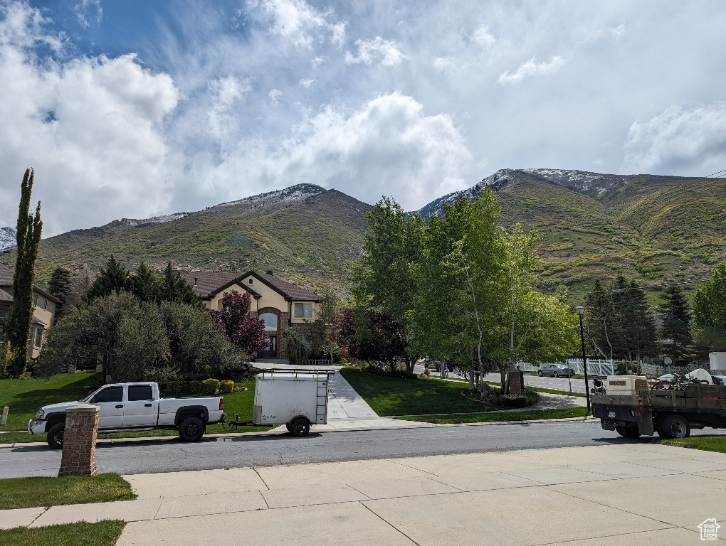 View of the street from the home