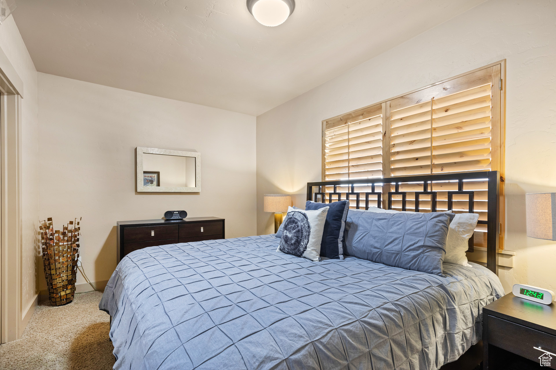 Bedroom featuring carpet floors