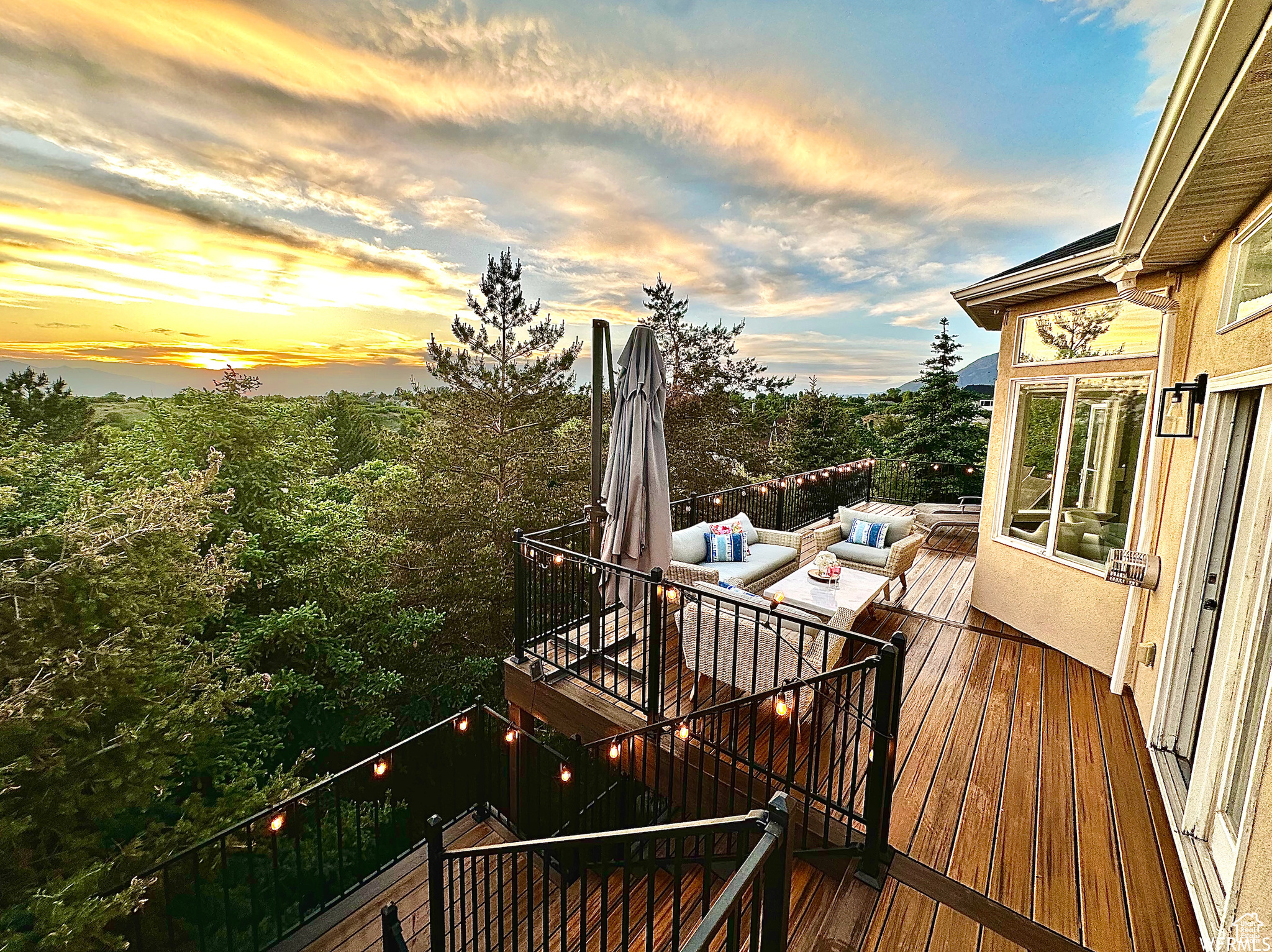 Breathtaking views from back deck