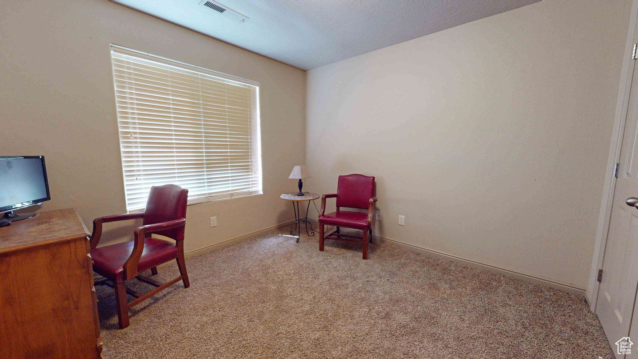 View of carpeted office