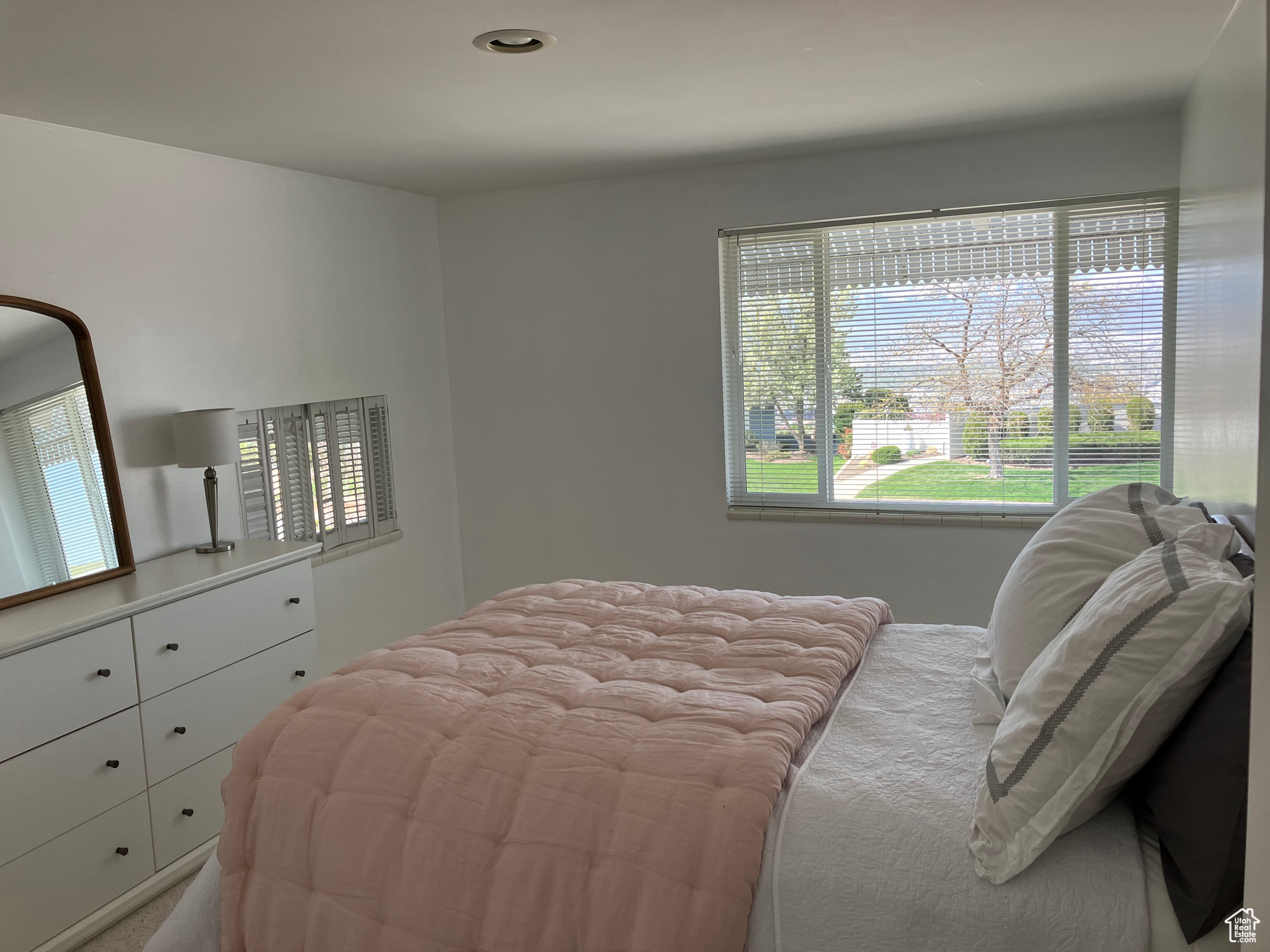 Bedroom with large window