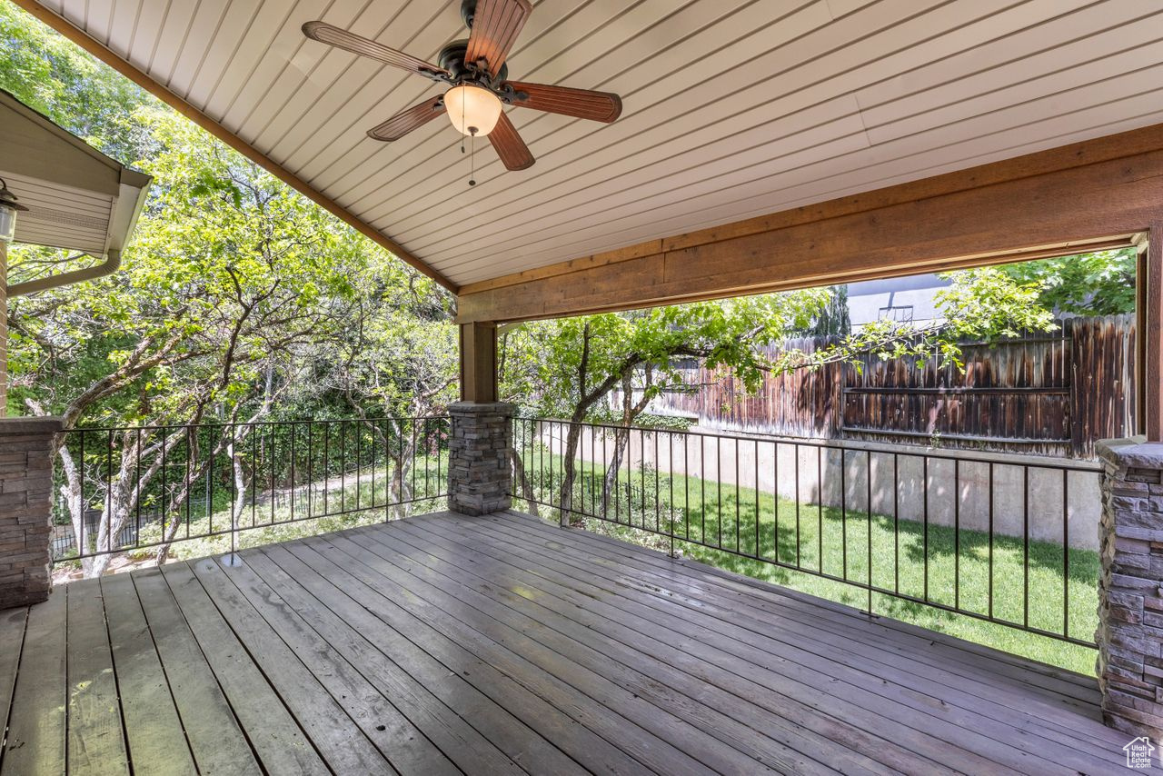 Covered Back Deck