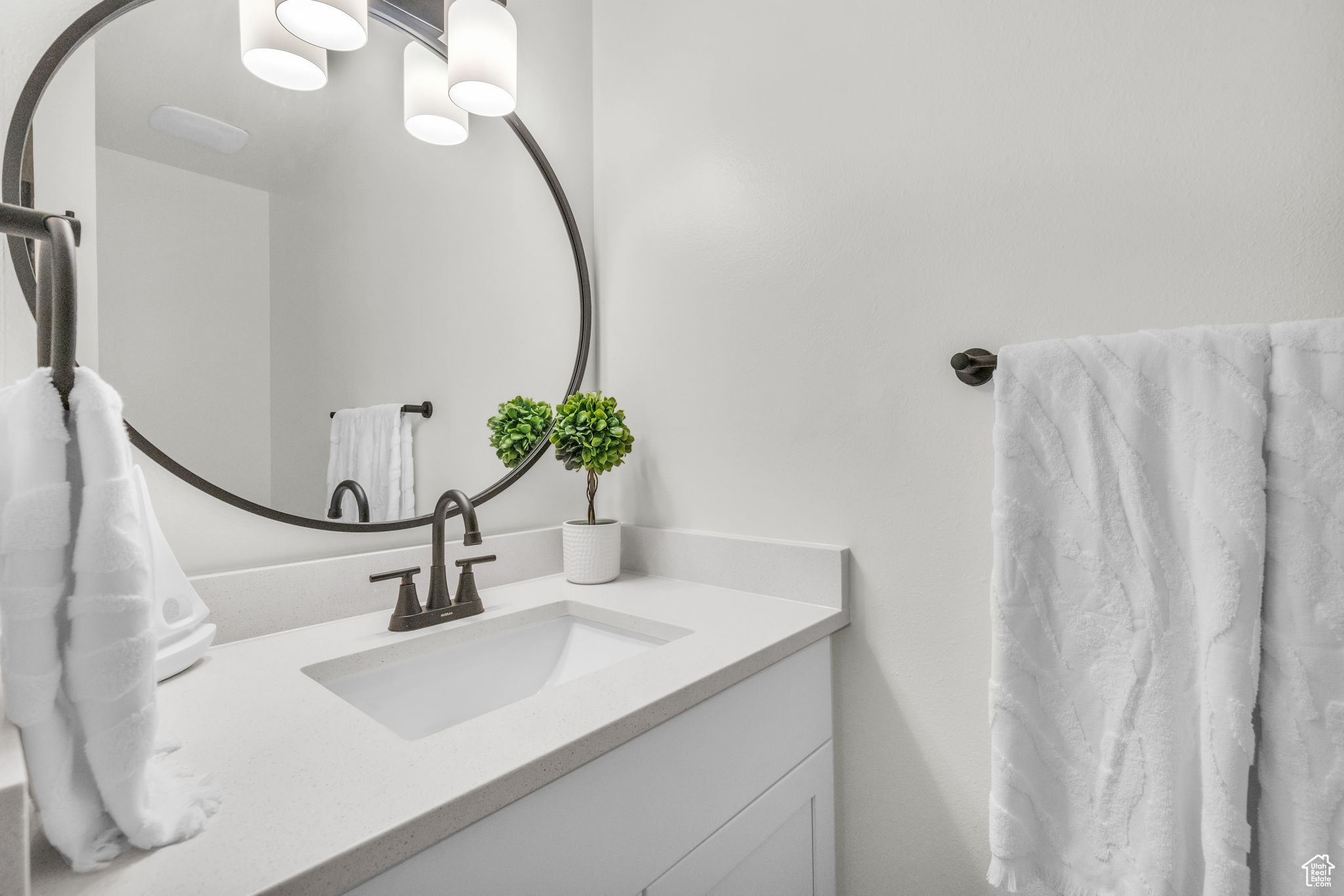 Bathroom featuring vanity