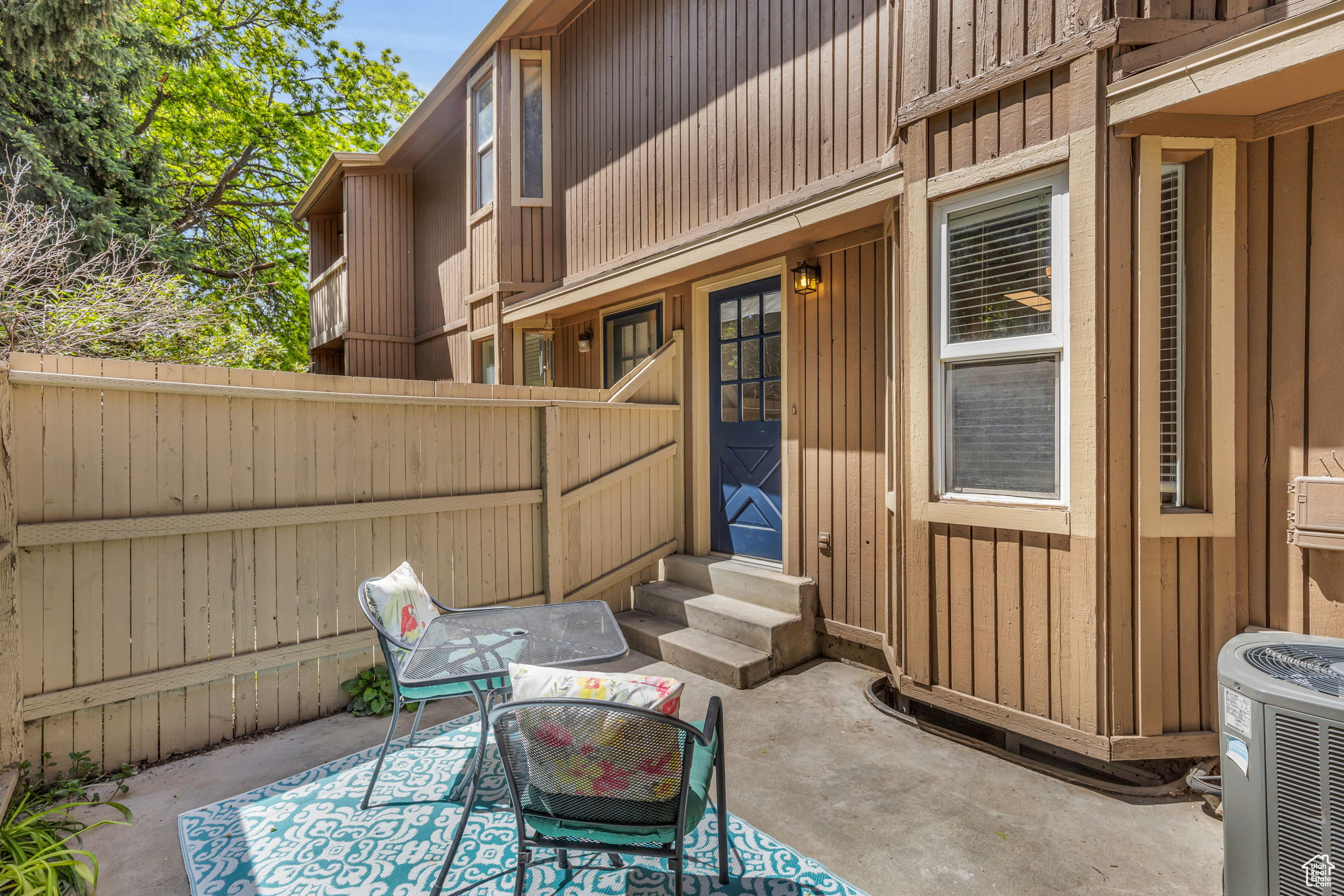 View of enclosed patio for your Summer grilling.