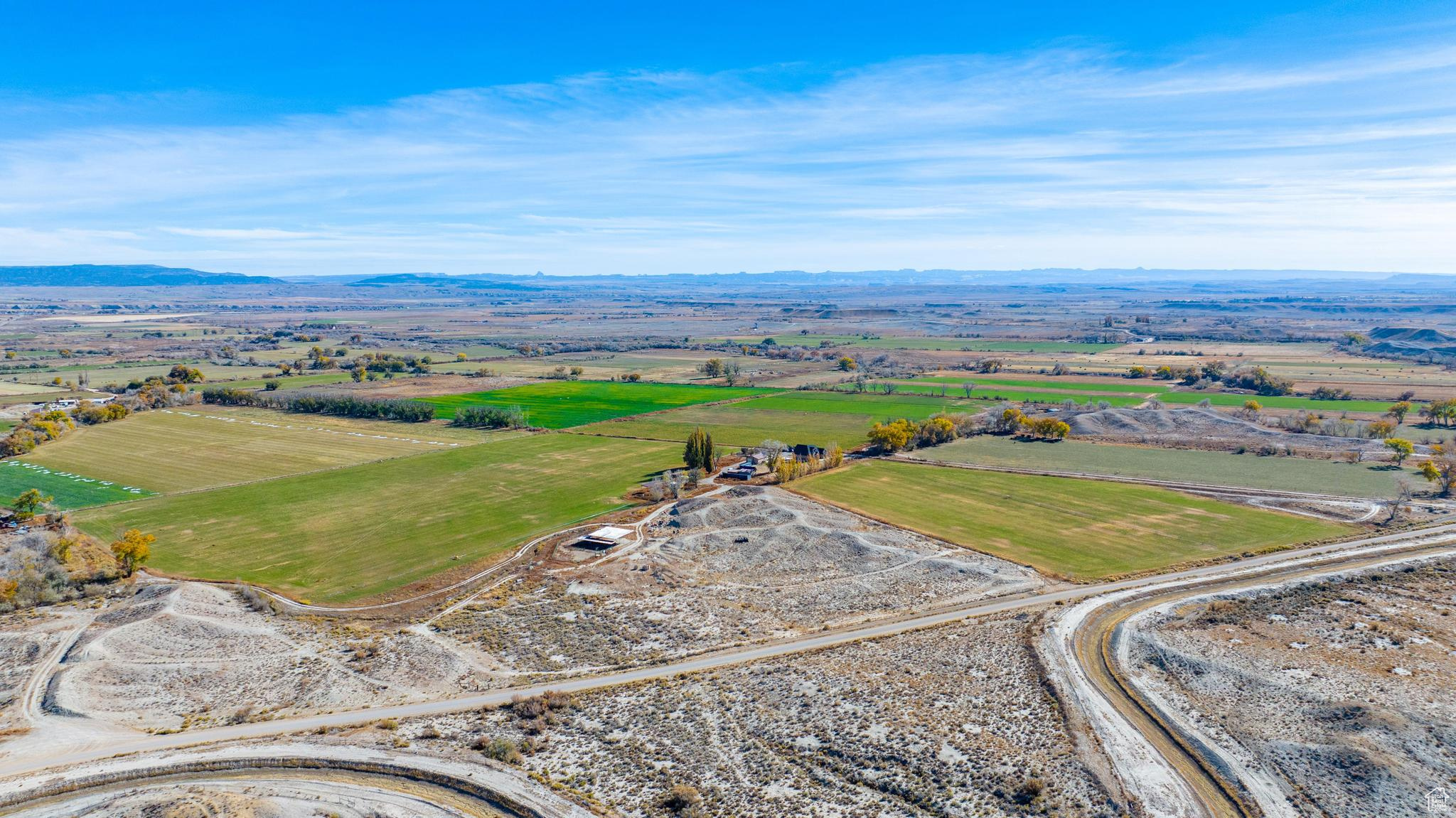 Aerial view featuring a rural view