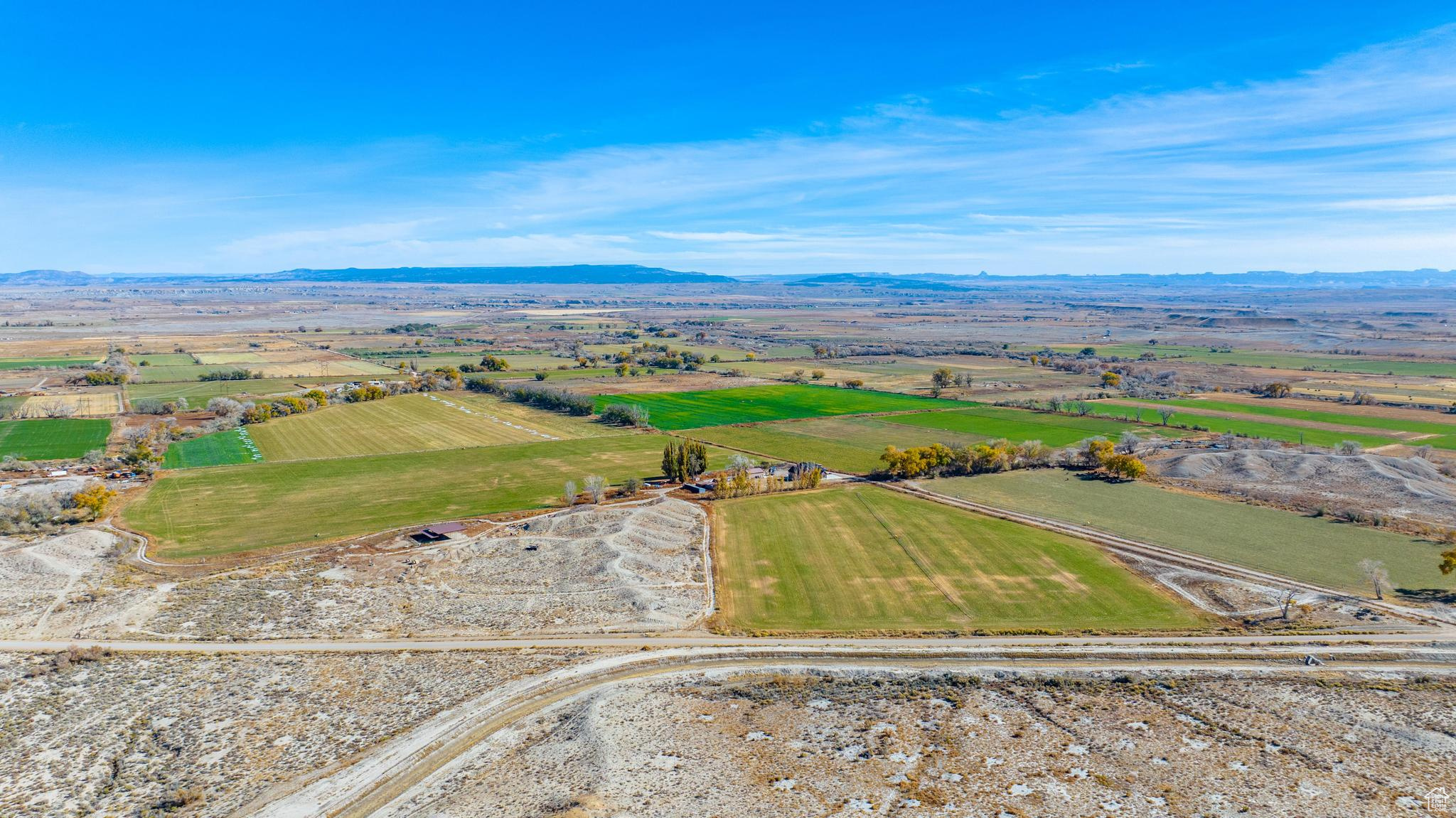 Bird's eye view featuring a rural view