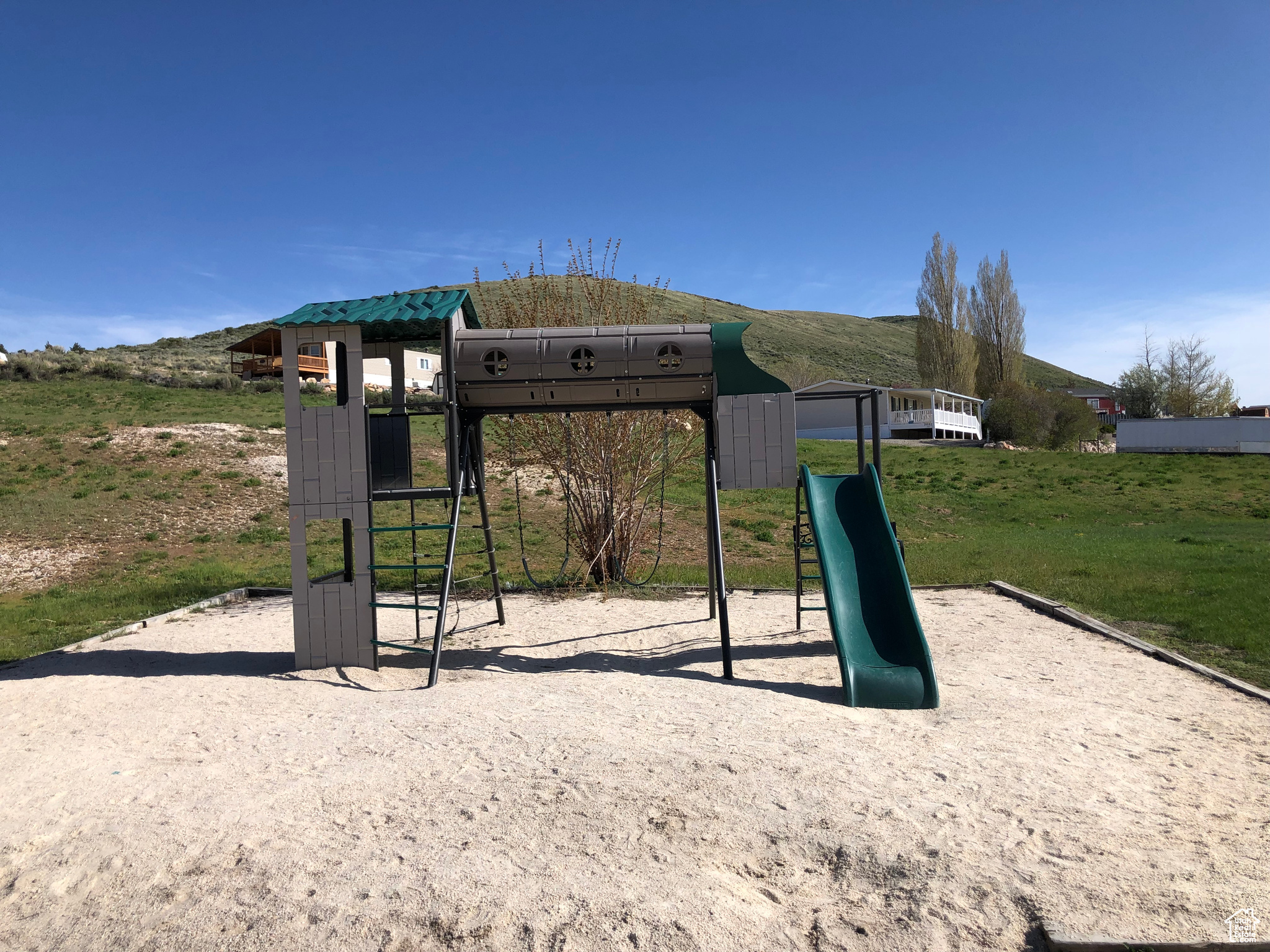 View of jungle gym