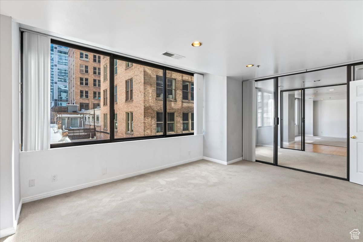 View of carpeted empty room