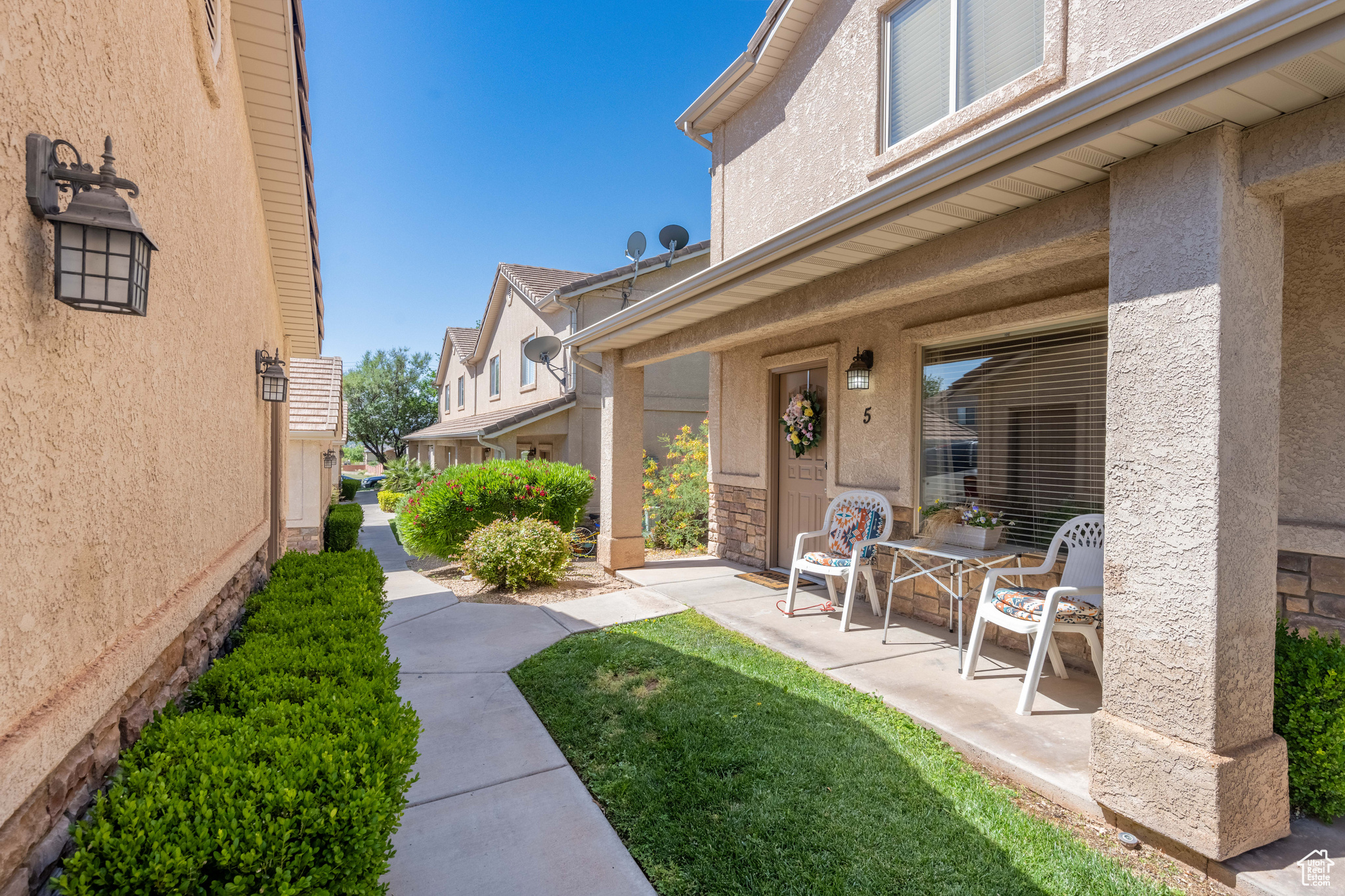 View of yard featuring a patio area