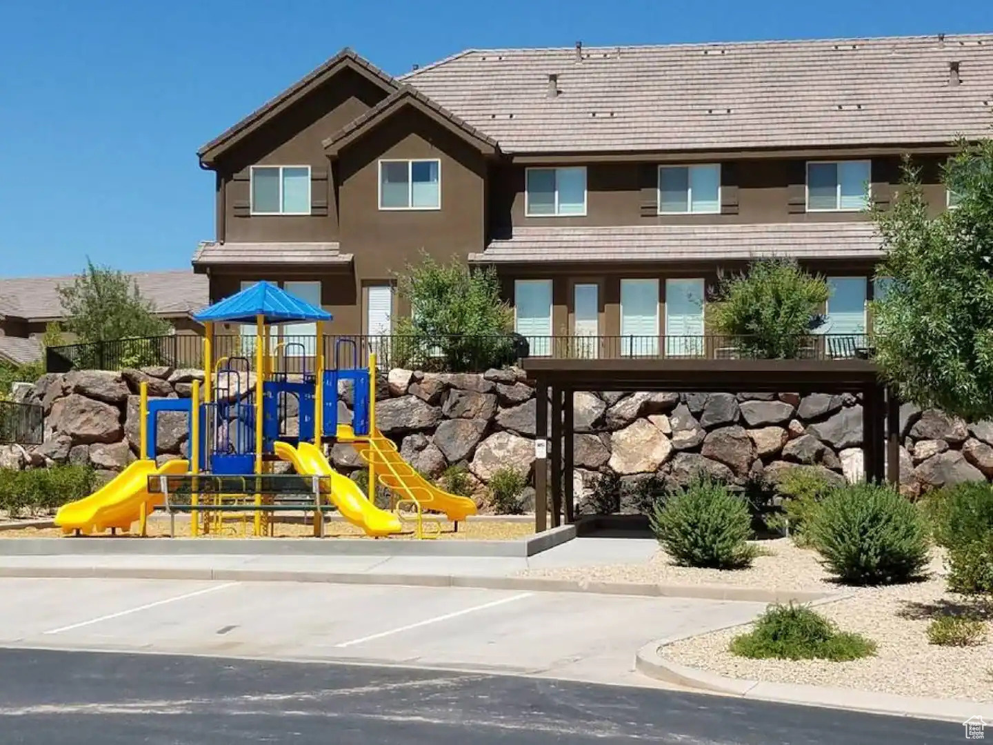 View of jungle gym