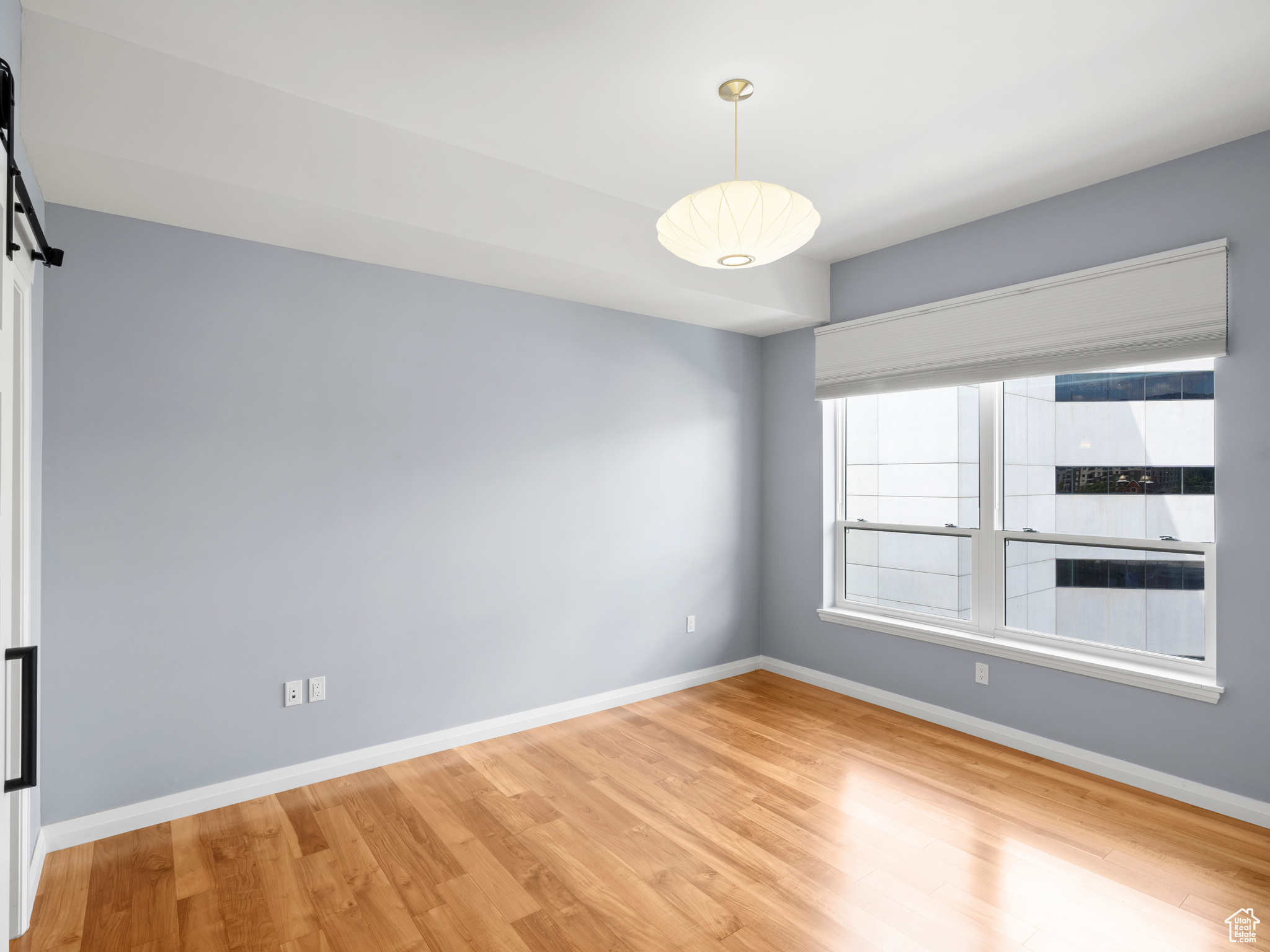 Empty room featuring light hardwood / wood-style floors