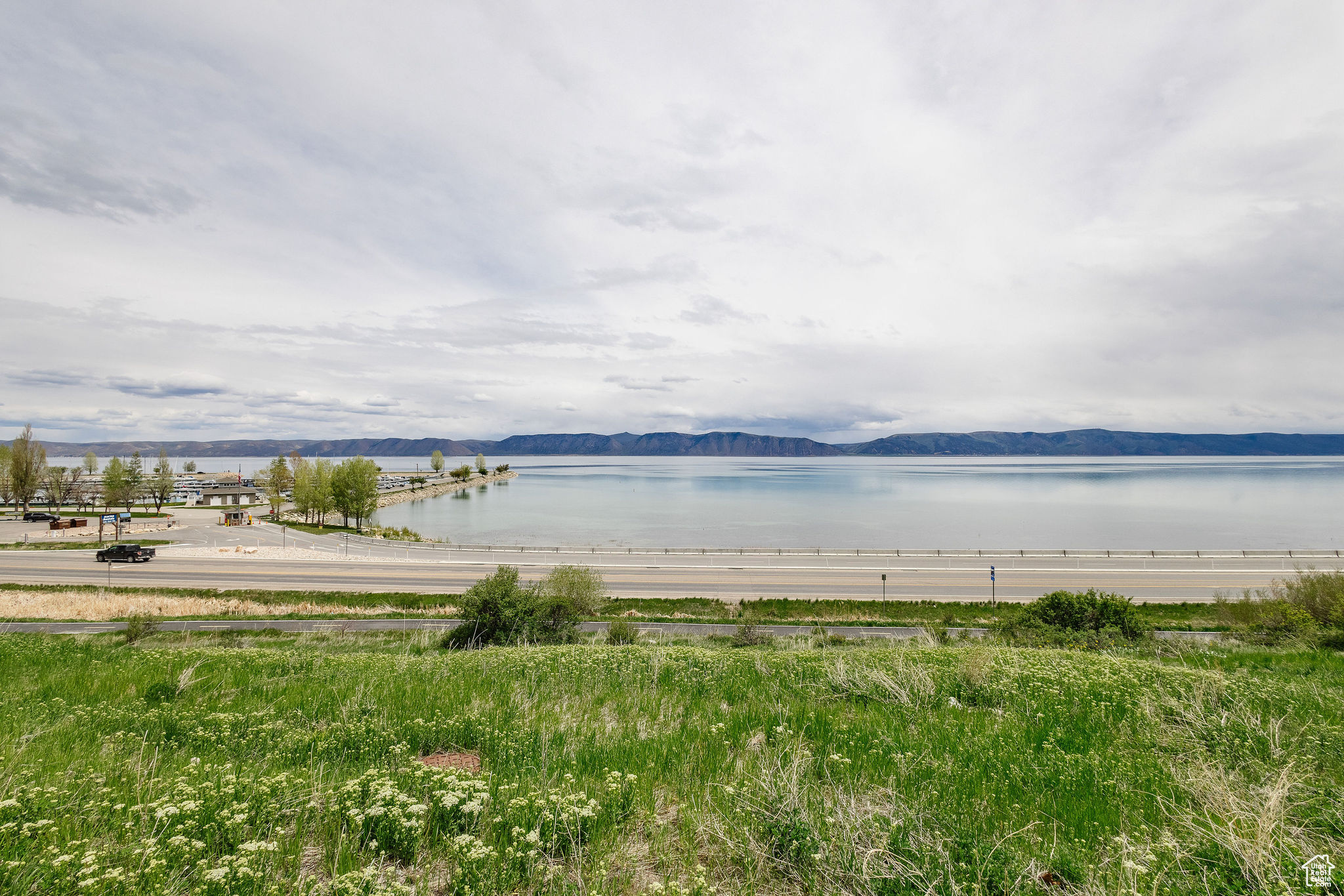 Water view featuring a mountain view