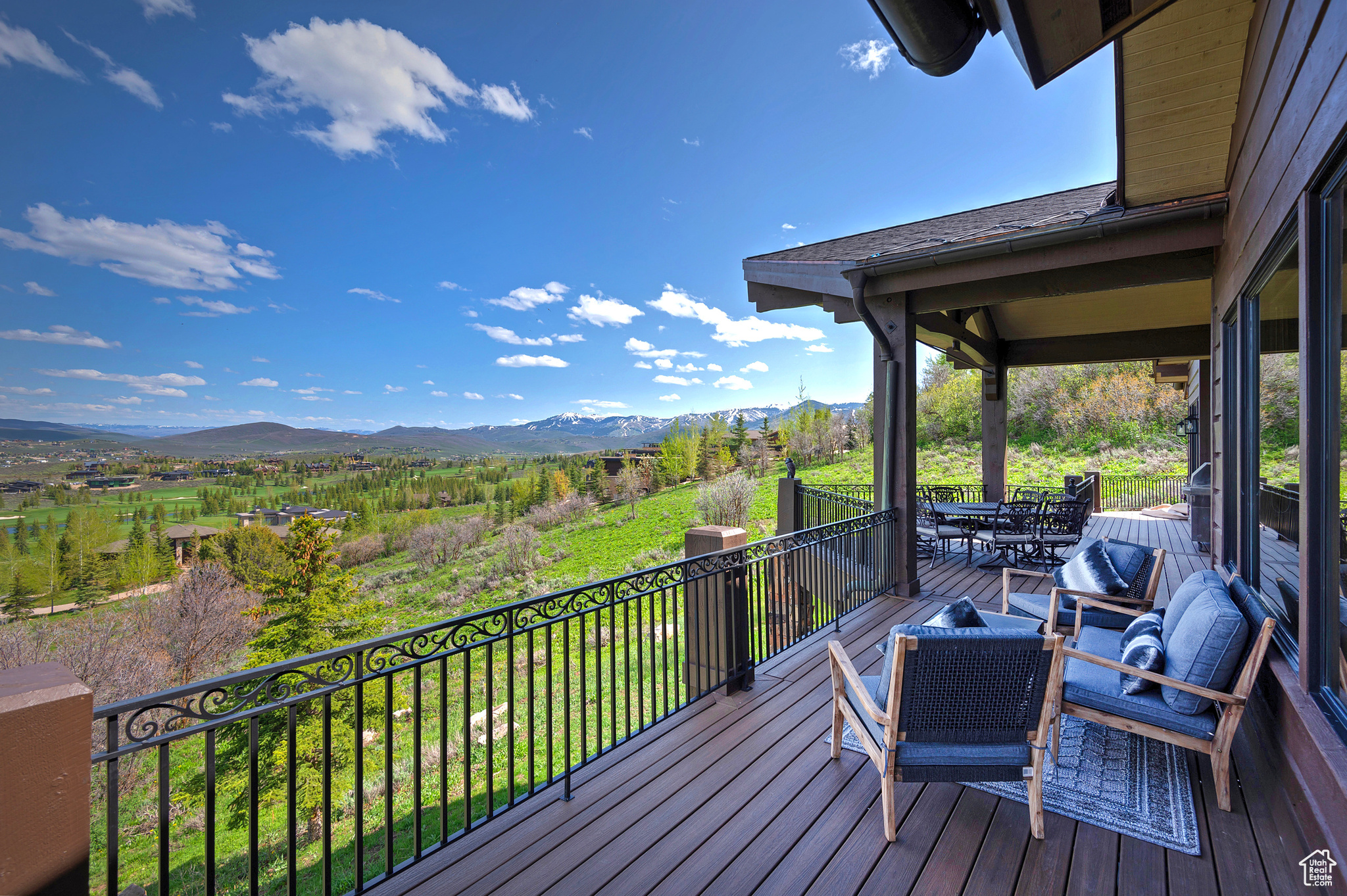 Deck Featuring Meadow & Mountain Views for Relaxing