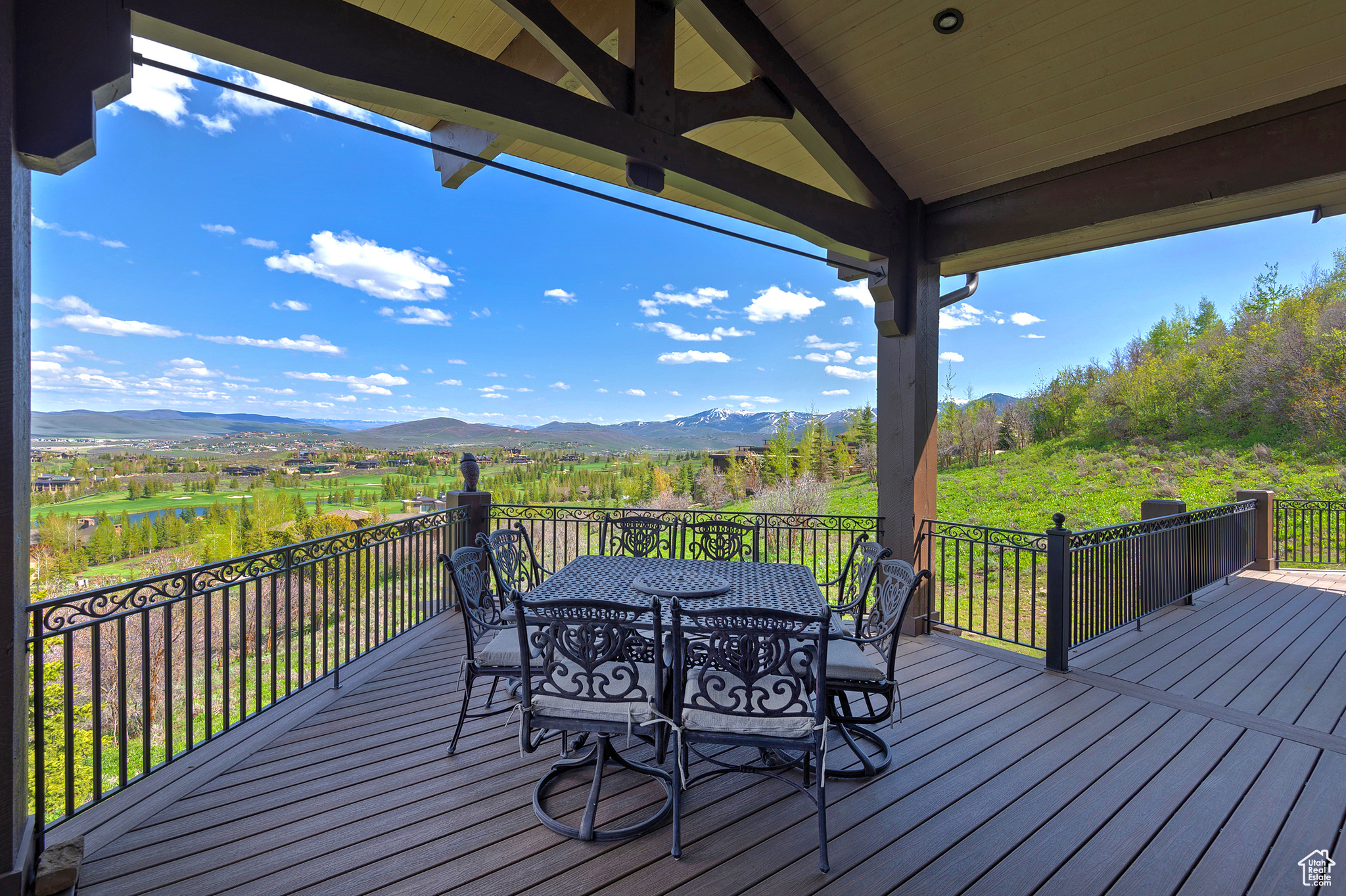 Deck Featuring Meadow & Mountain Views for Al Fresco Dining!