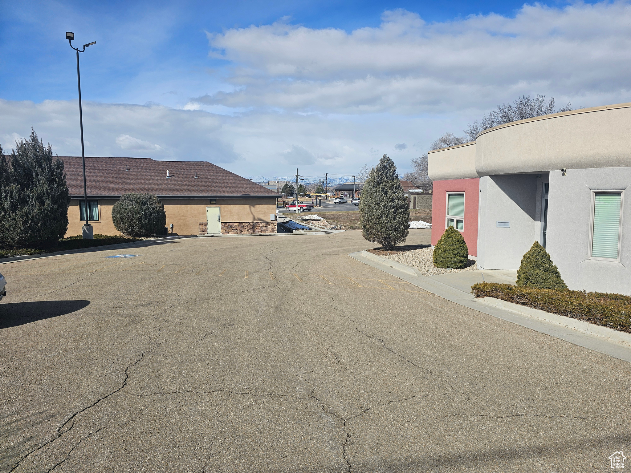 View of front of property and parking