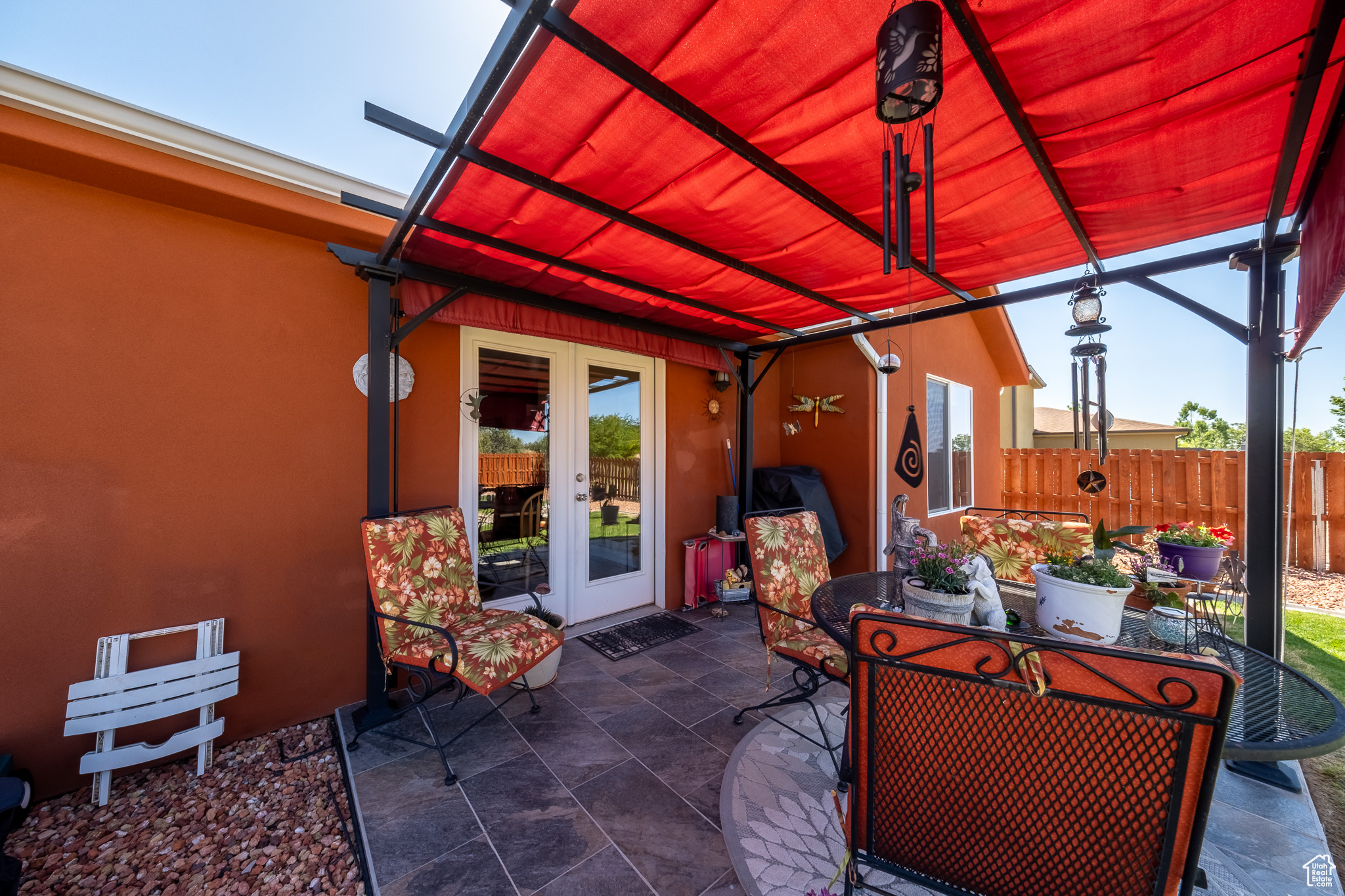 View of patio / terrace featuring french doors