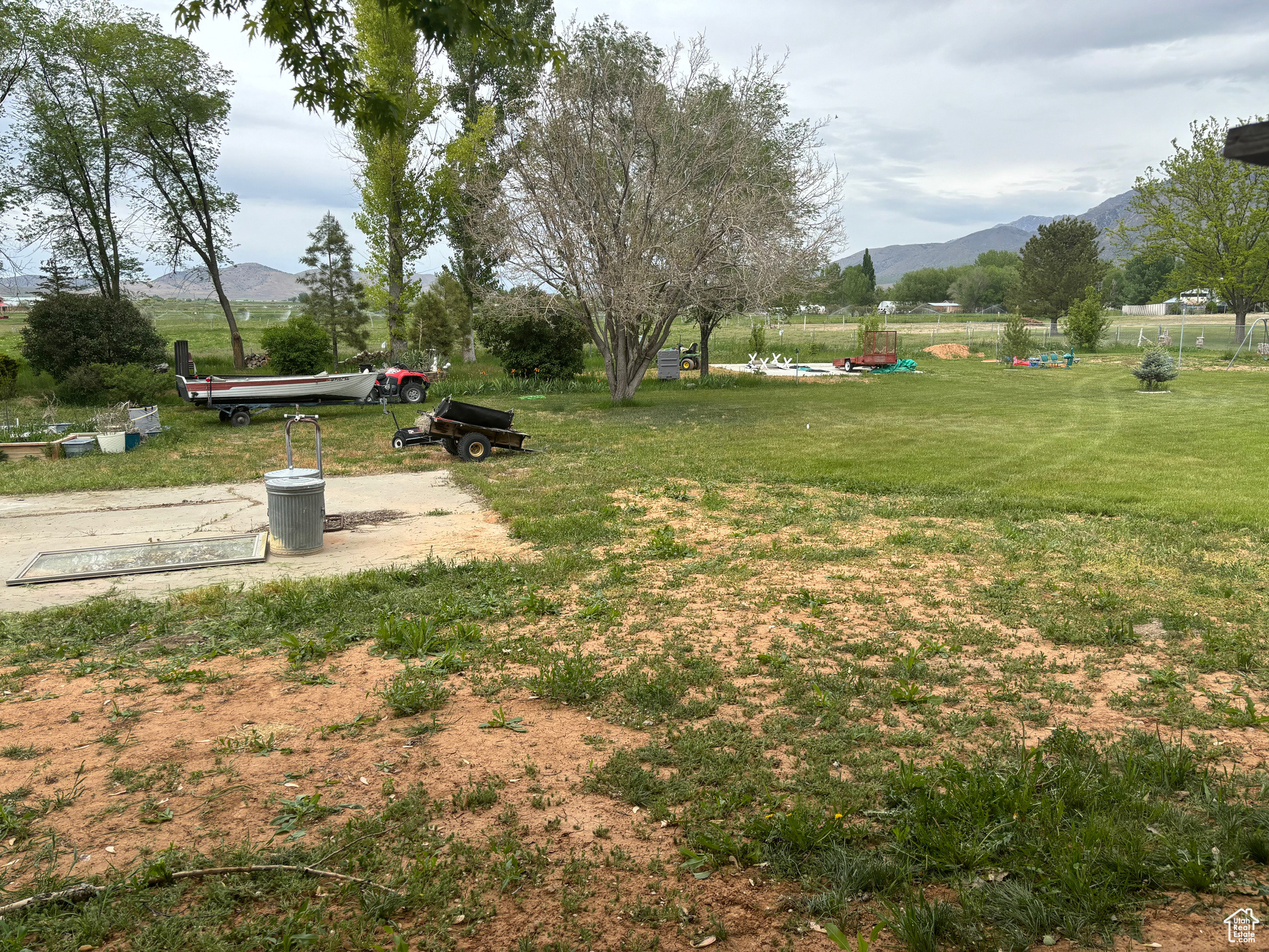 View of backyard