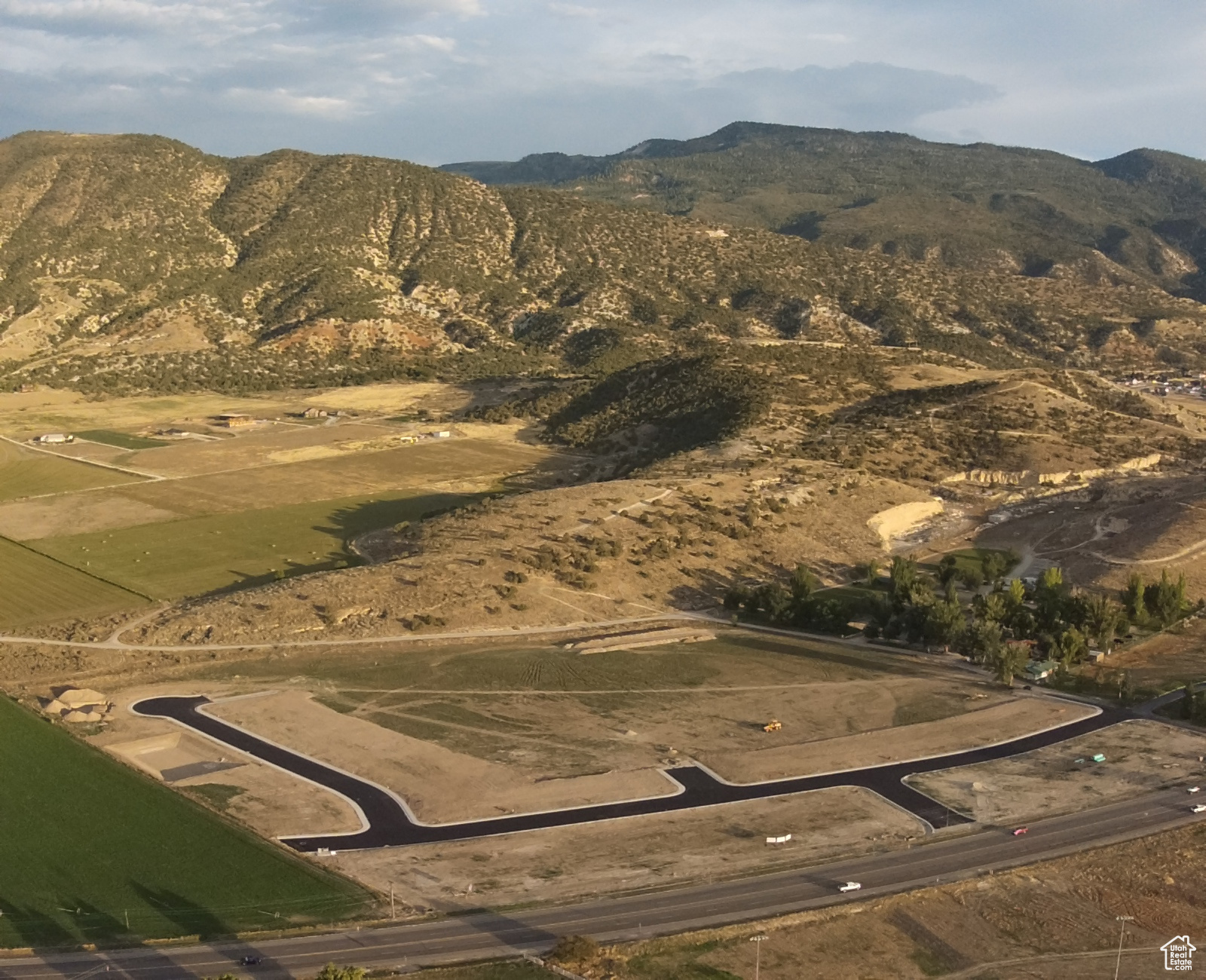 Mountain view featuring a rural view