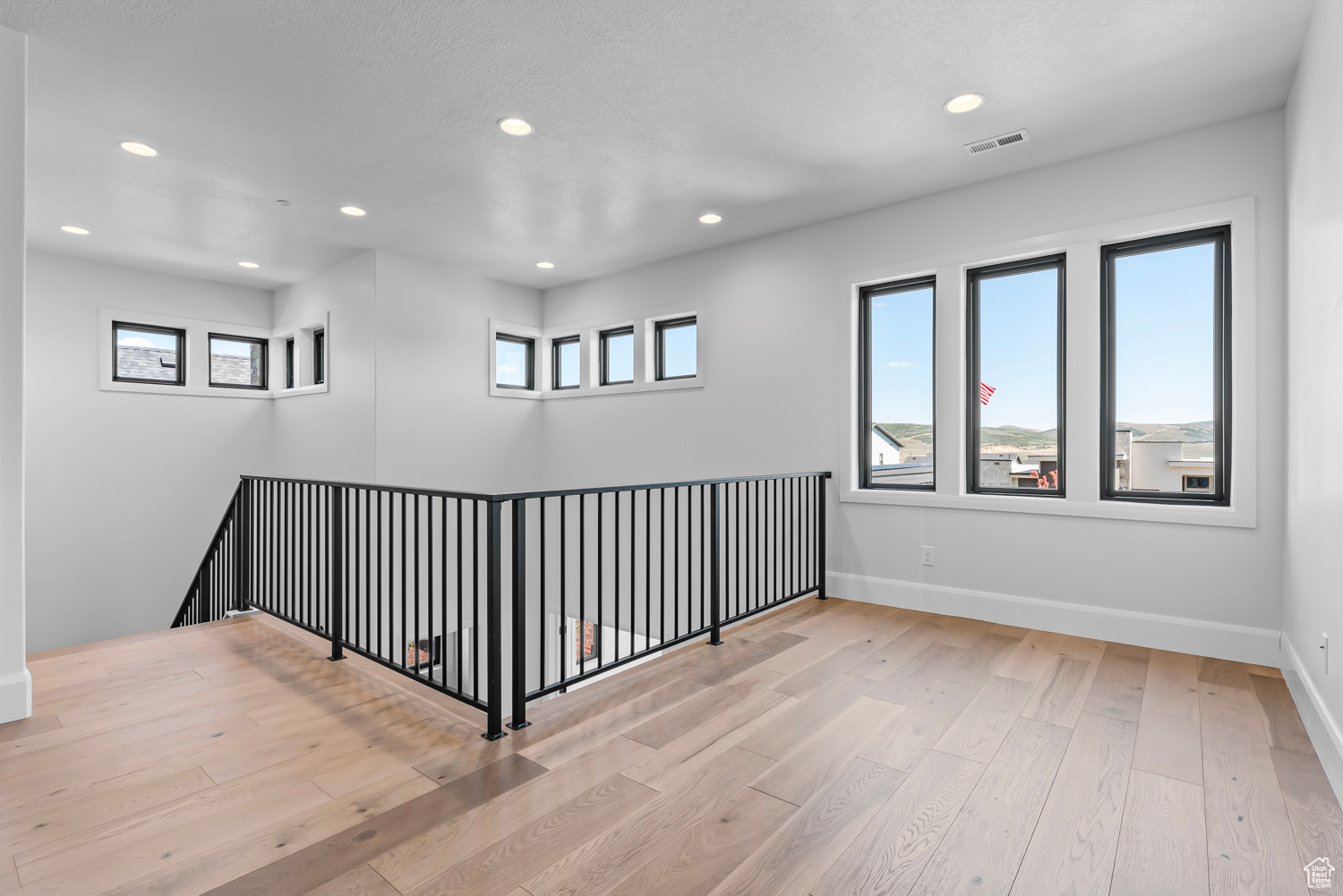 Interior space featuring light wood-type flooring