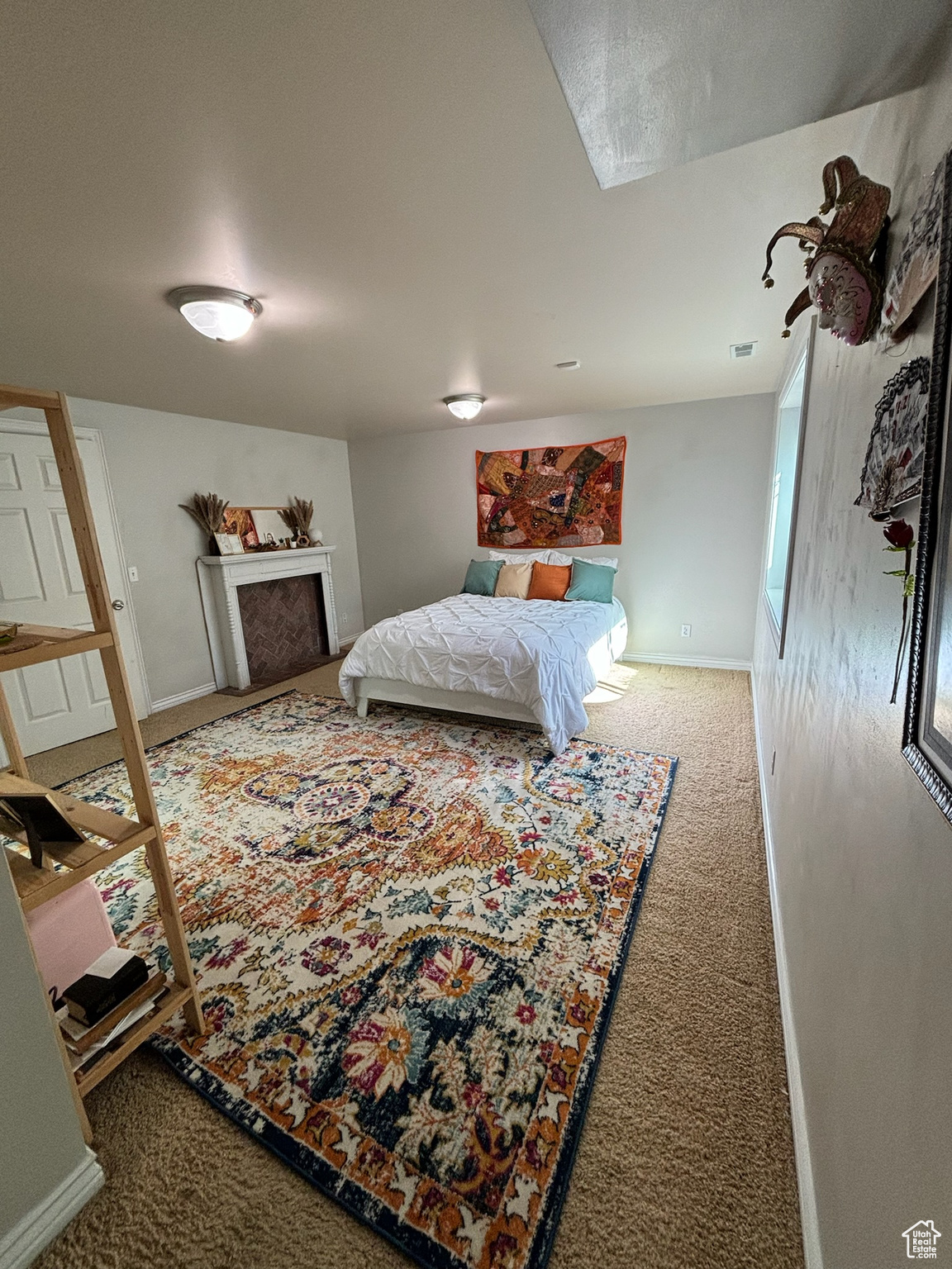 Bedroom in Basement with Walk in Closet