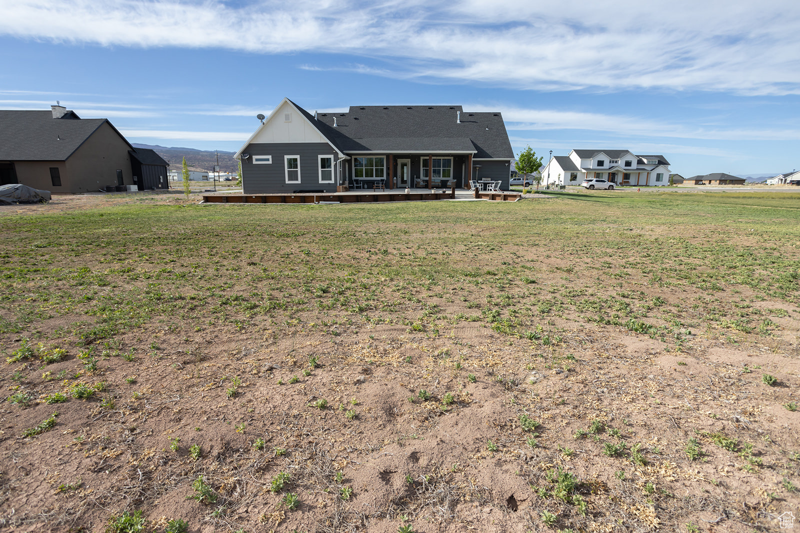 Exterior space featuring a lawn