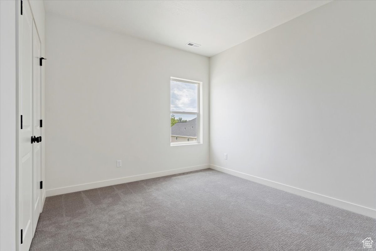 Empty room featuring carpet floors