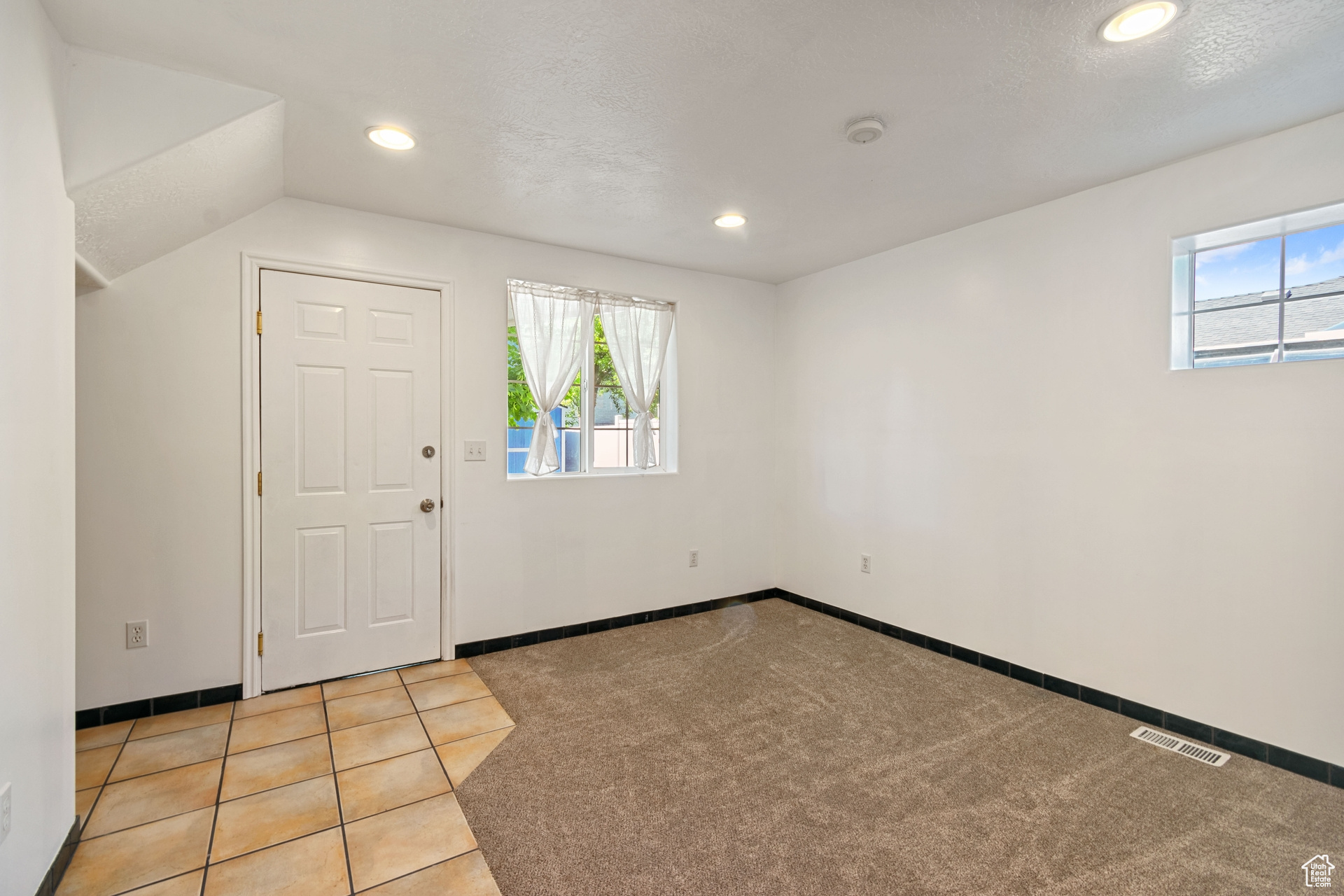 View of tiled foyer