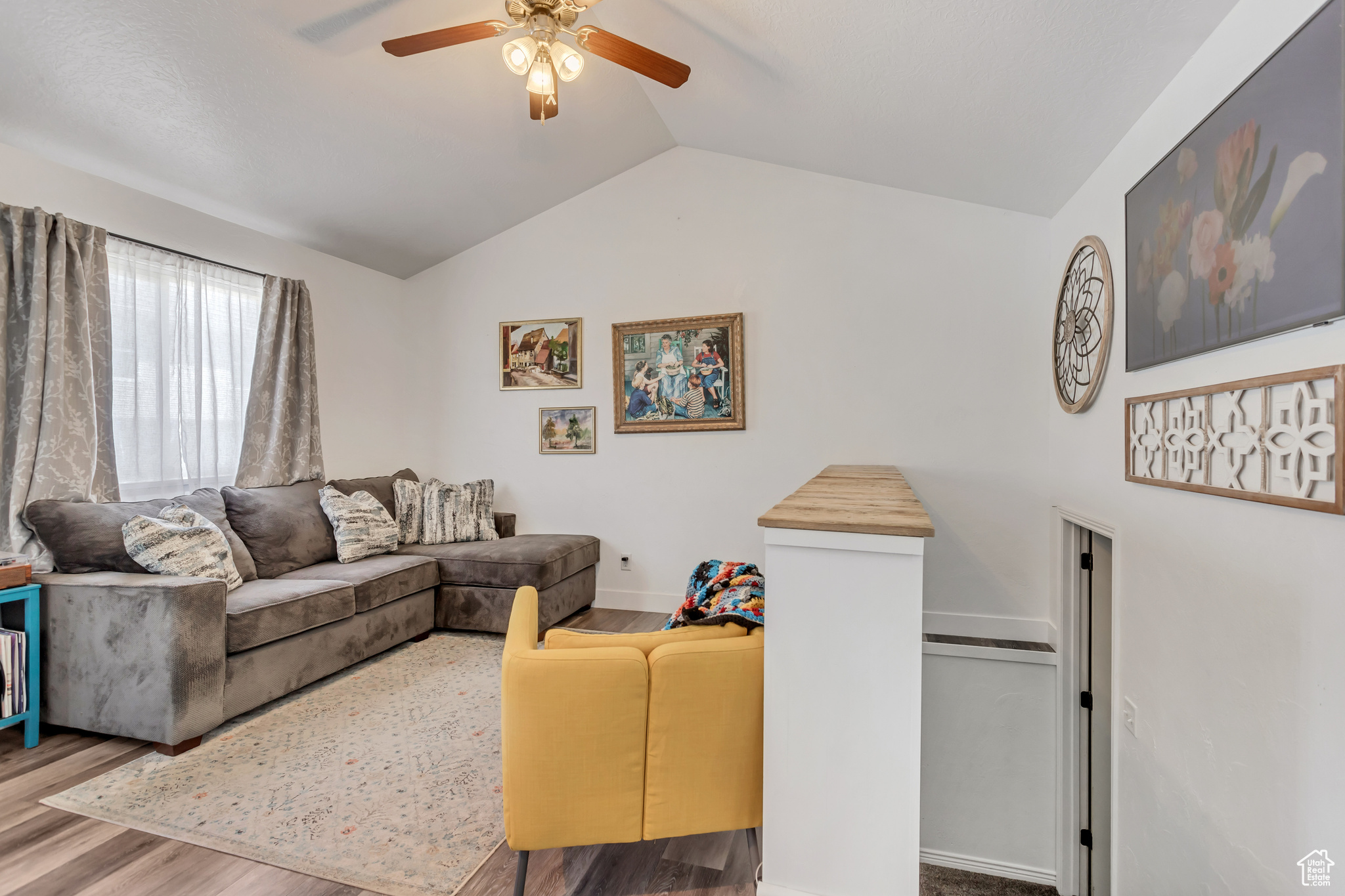 Vaulted family room