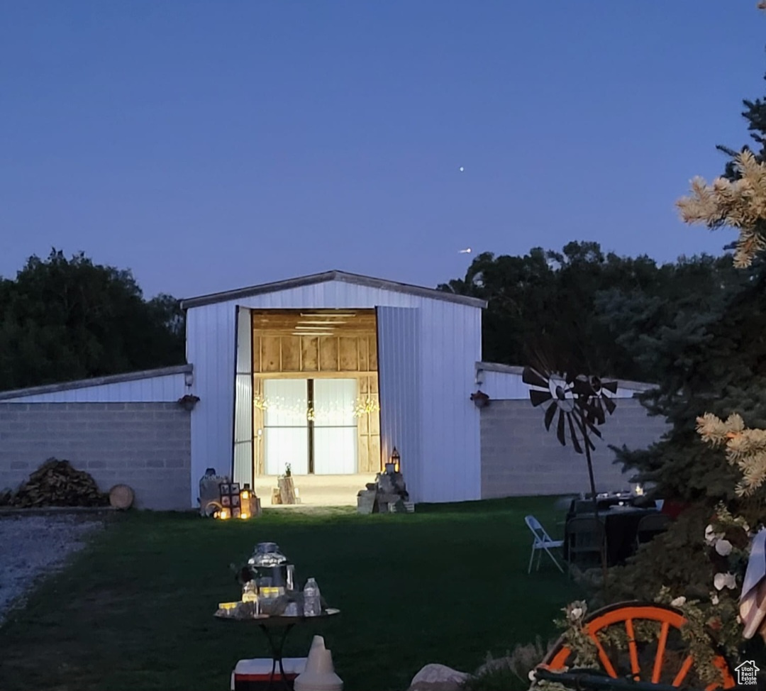 Barn at Night