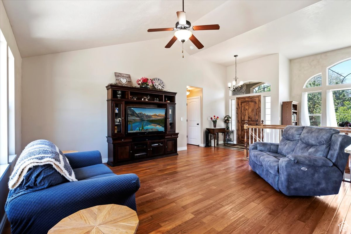 Family Room- Vaulted Ceilings