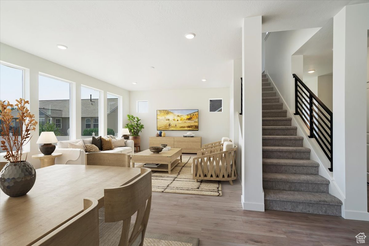 Dining room featuring hardwood / wood-style floors