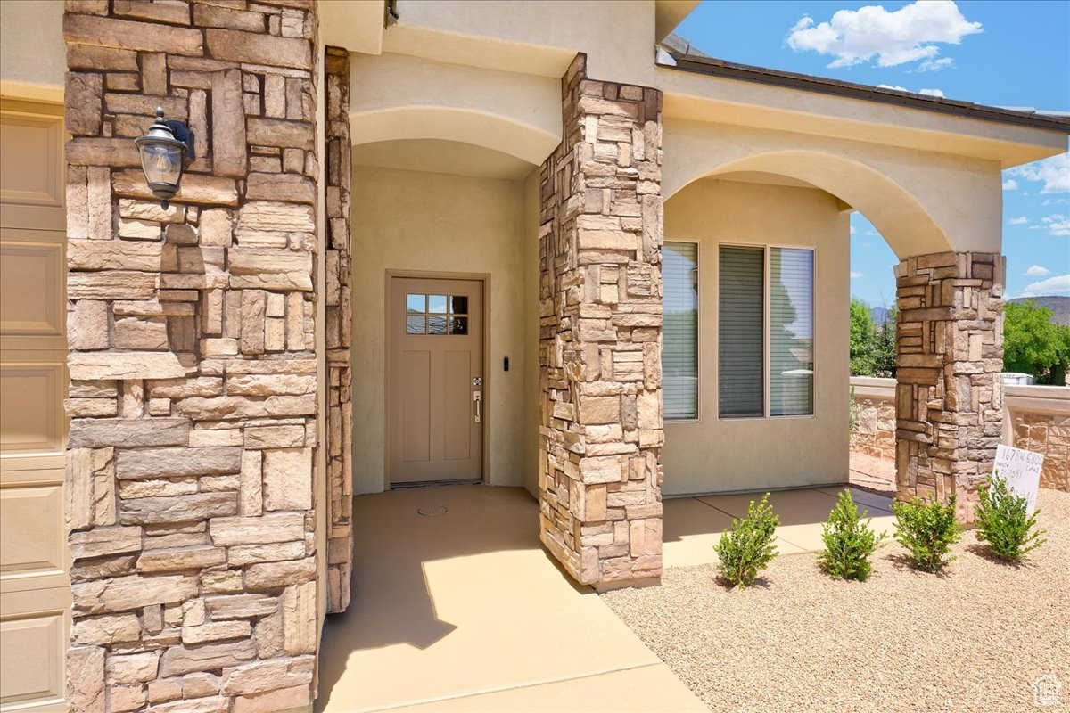 View of entrance to property