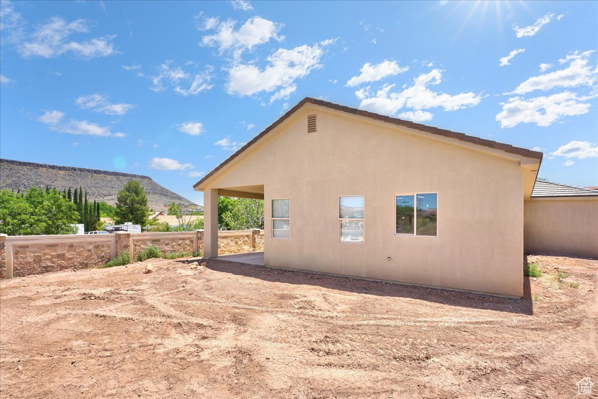 View of back of property