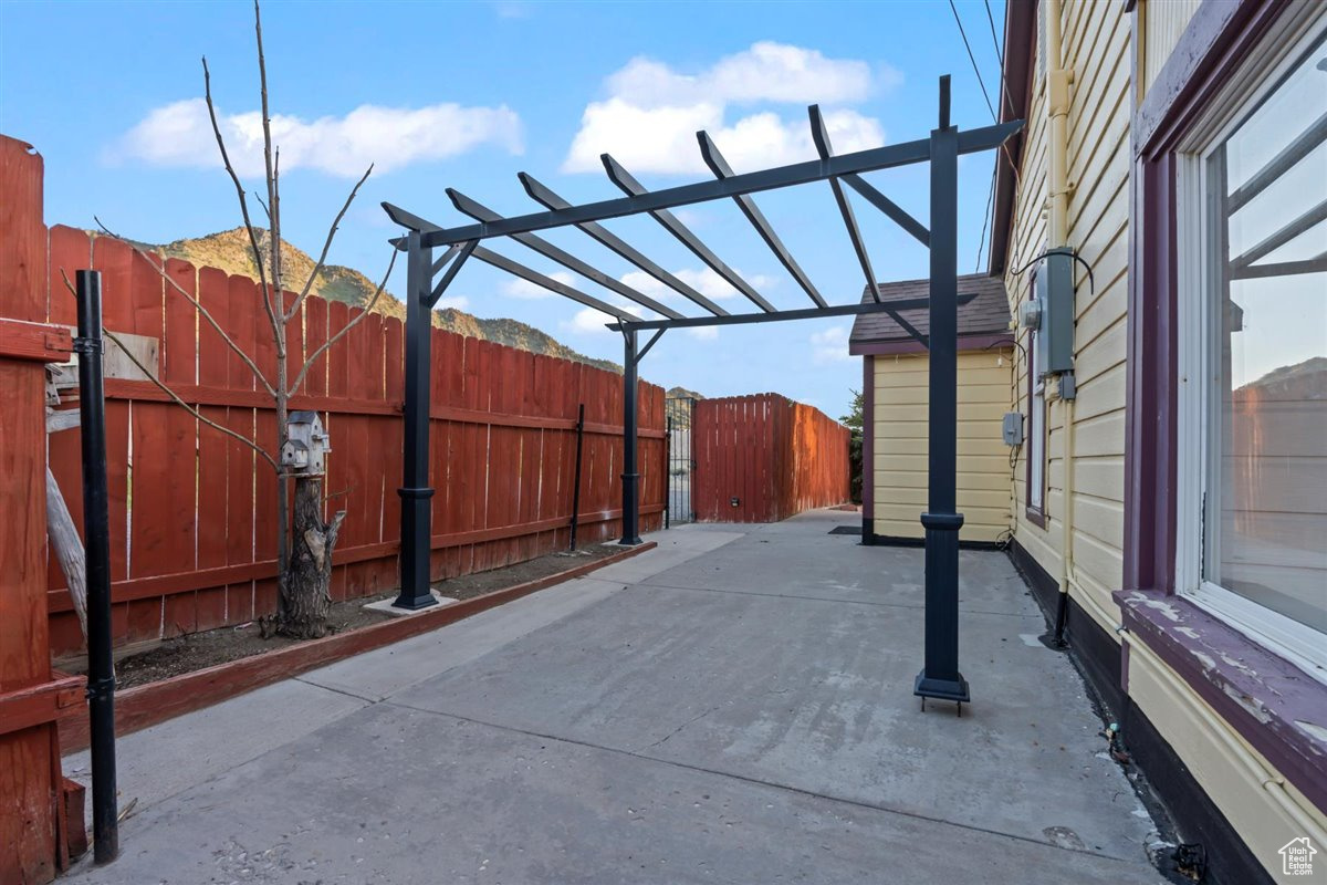 Patio area, South part of home