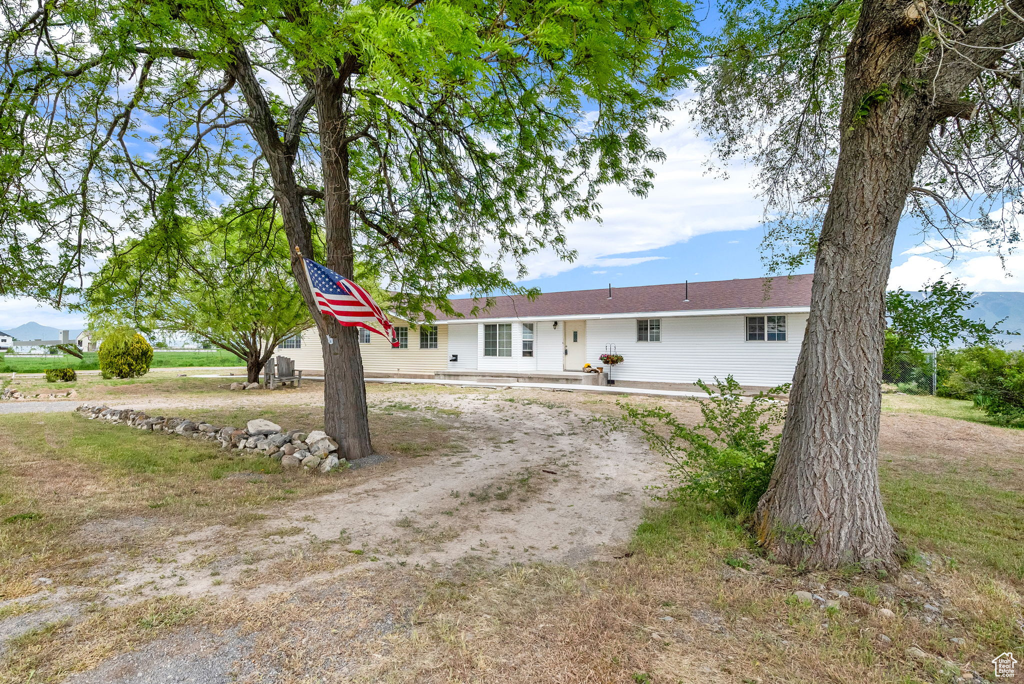 View of single story home