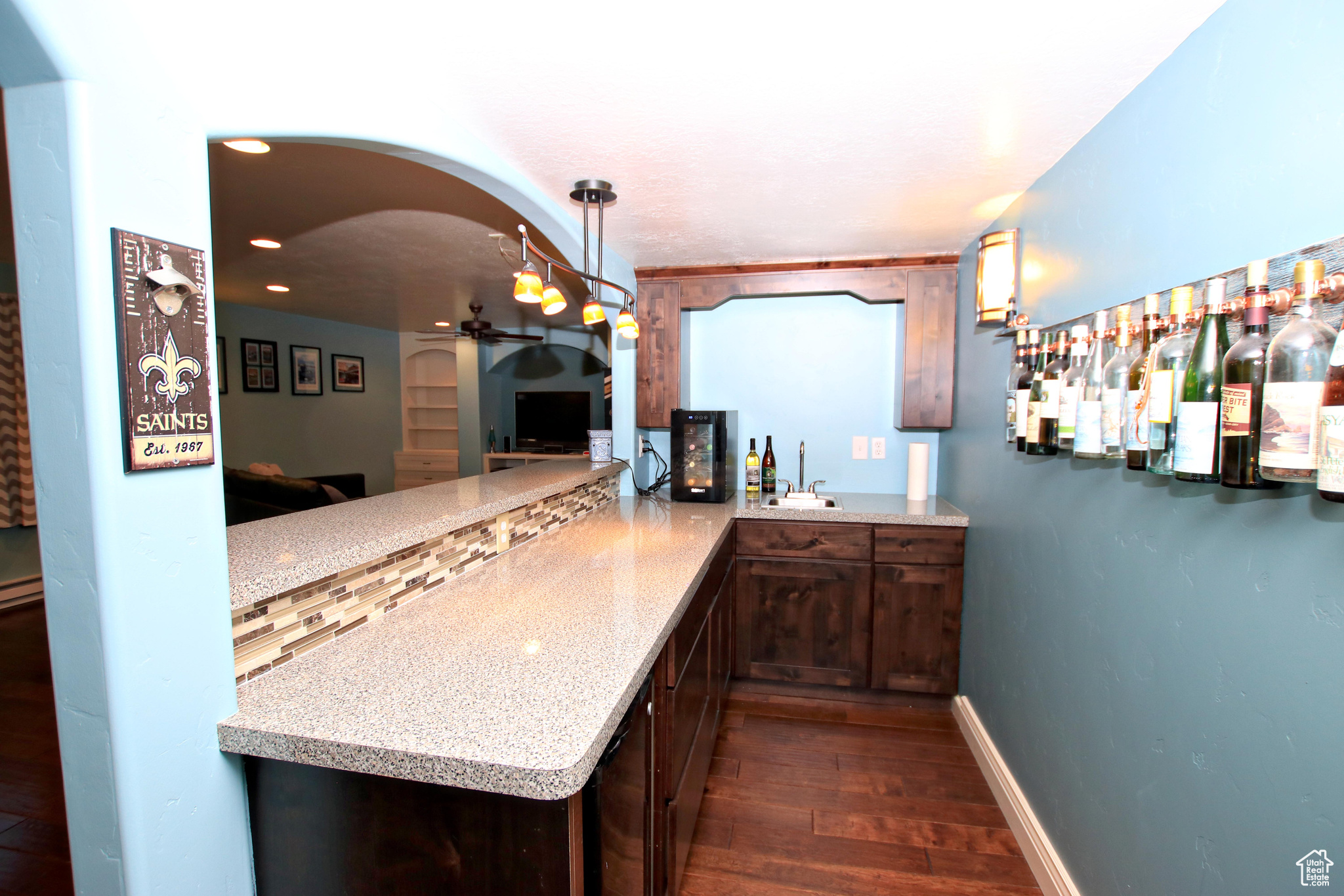 downstairs wet bar