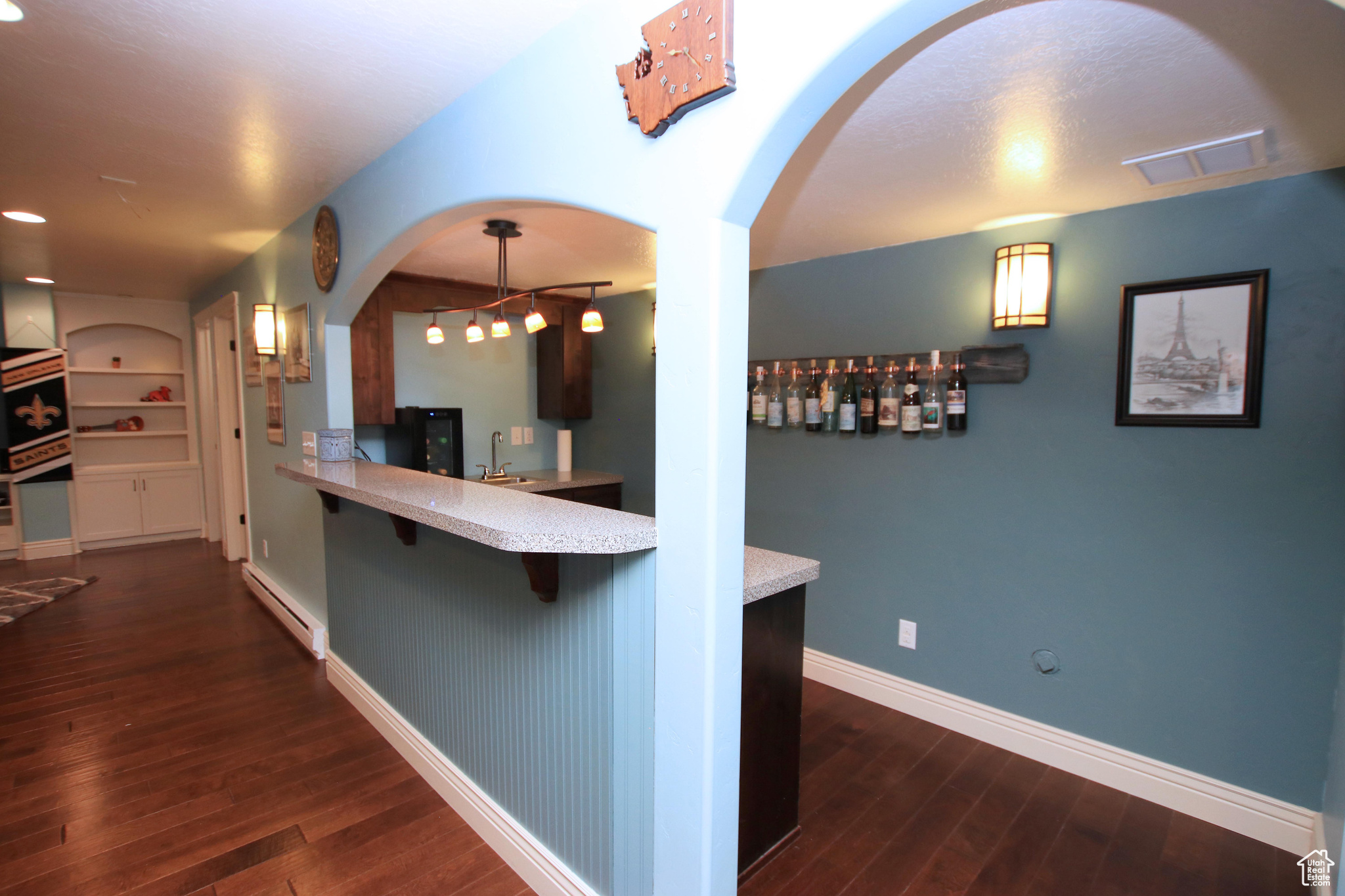 downstairs wet bar