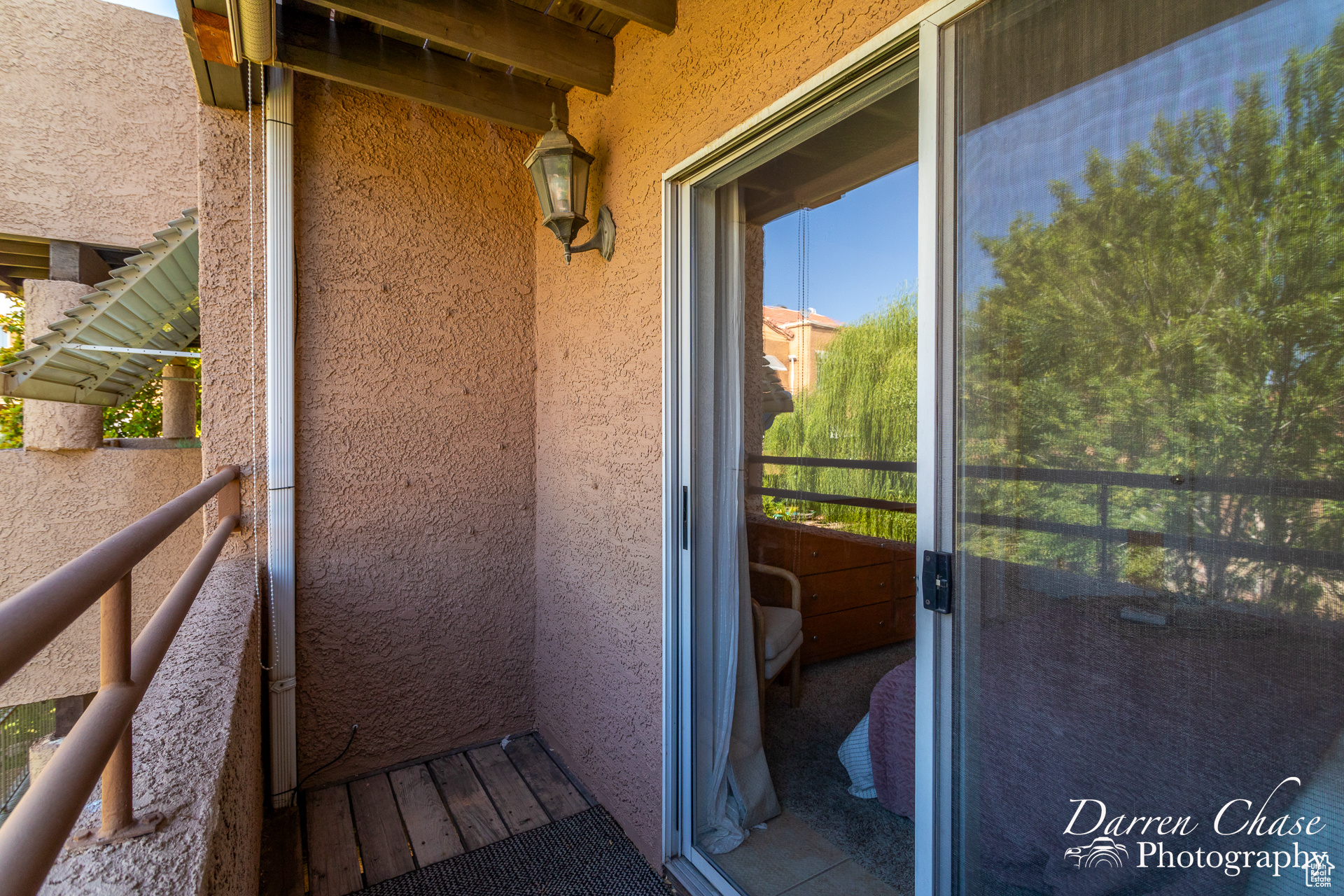 Private balcony from Primary bedroom